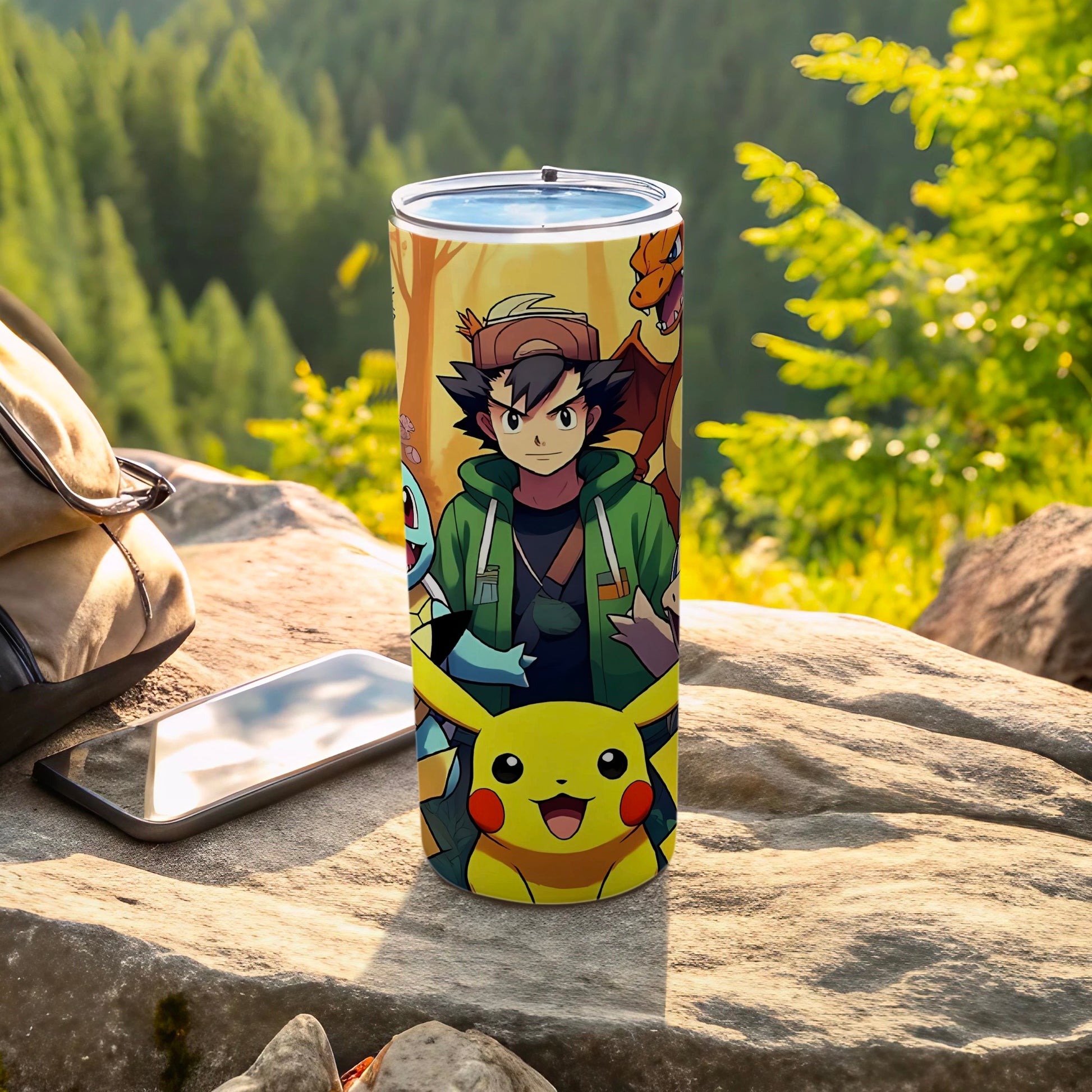 Pokemon Characters Design Travel Tumbler for Fans