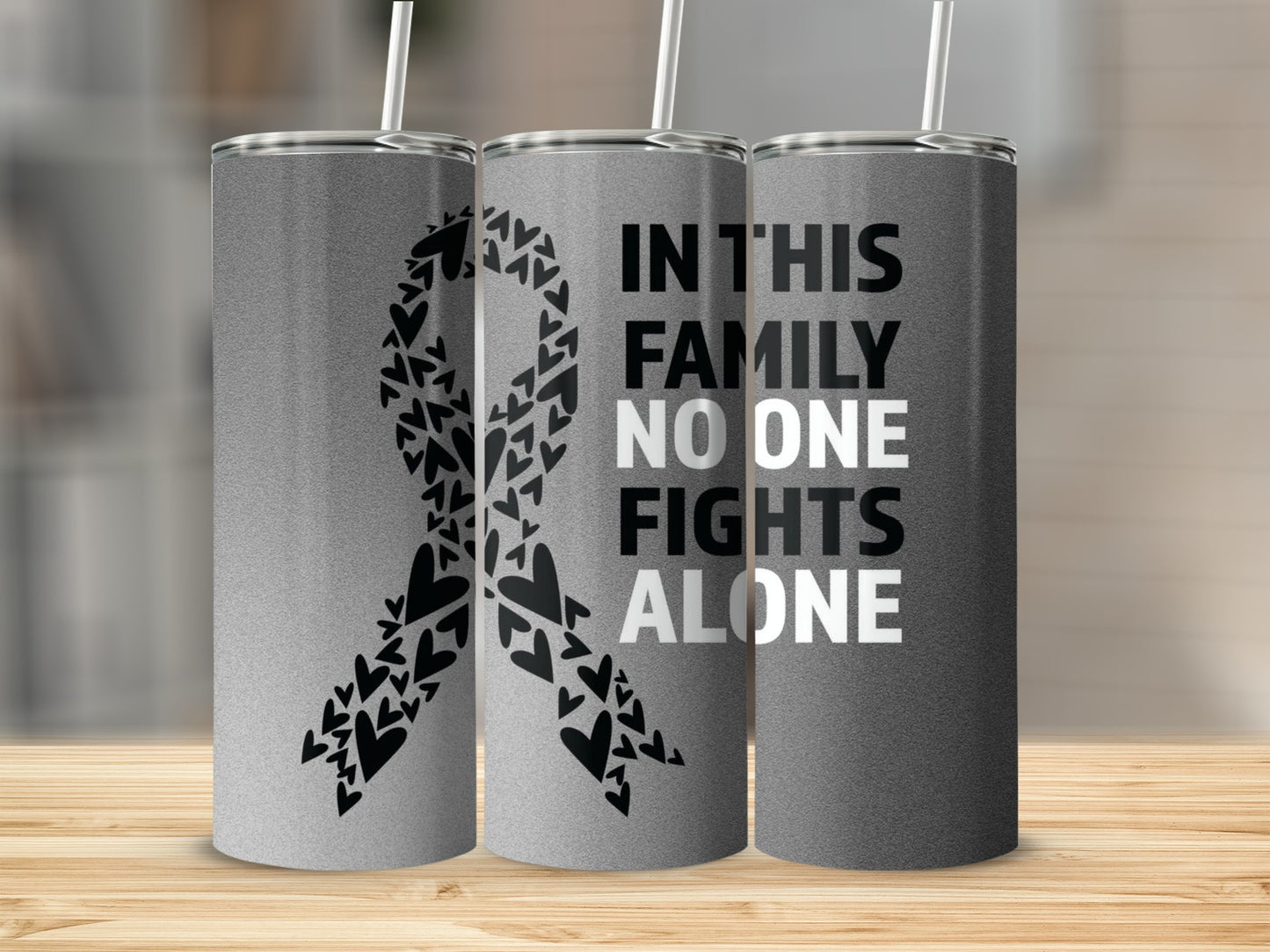 In This Family No One Fights Alone Tumbler
