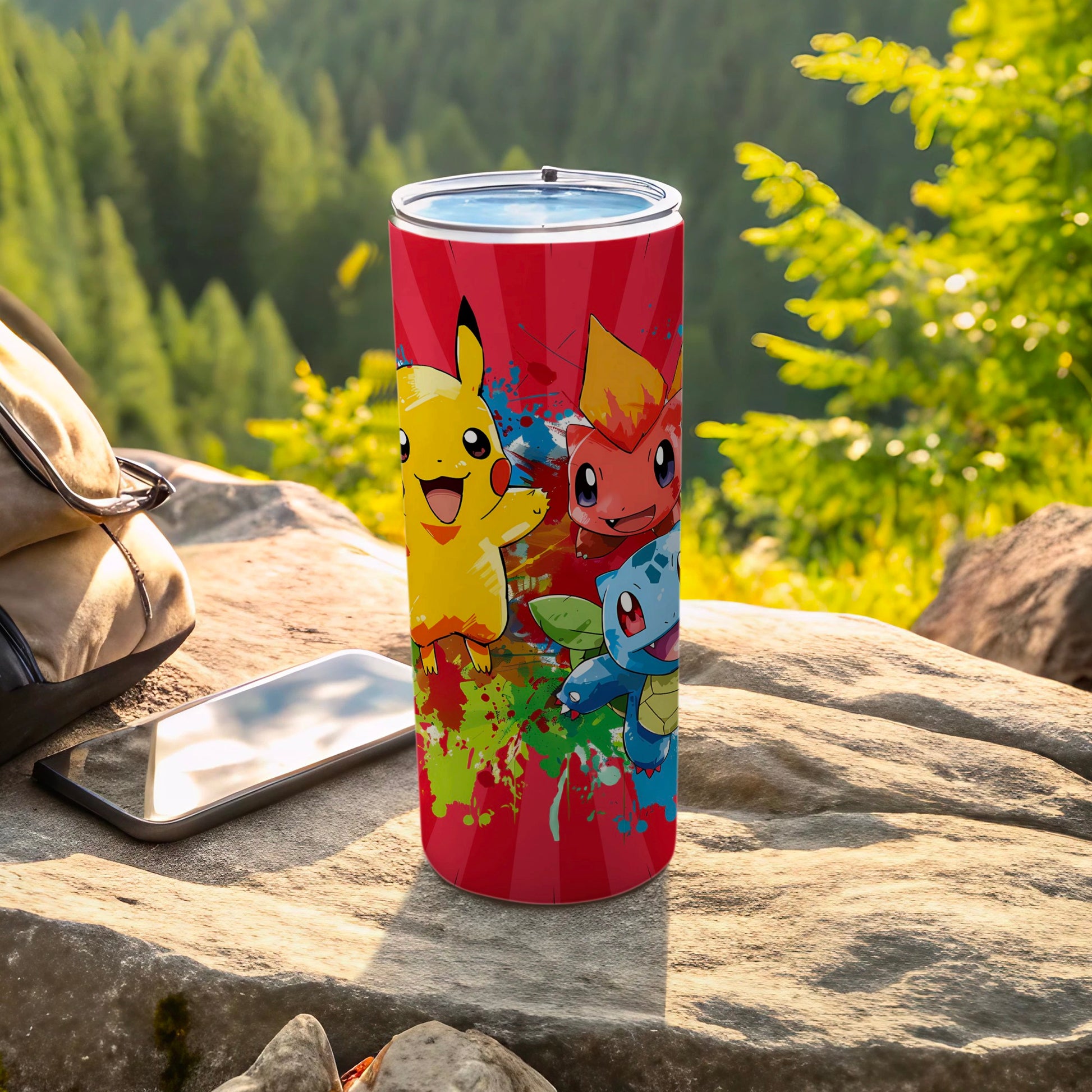 Vibrant Character Design Tumbler Adventure Drinkware