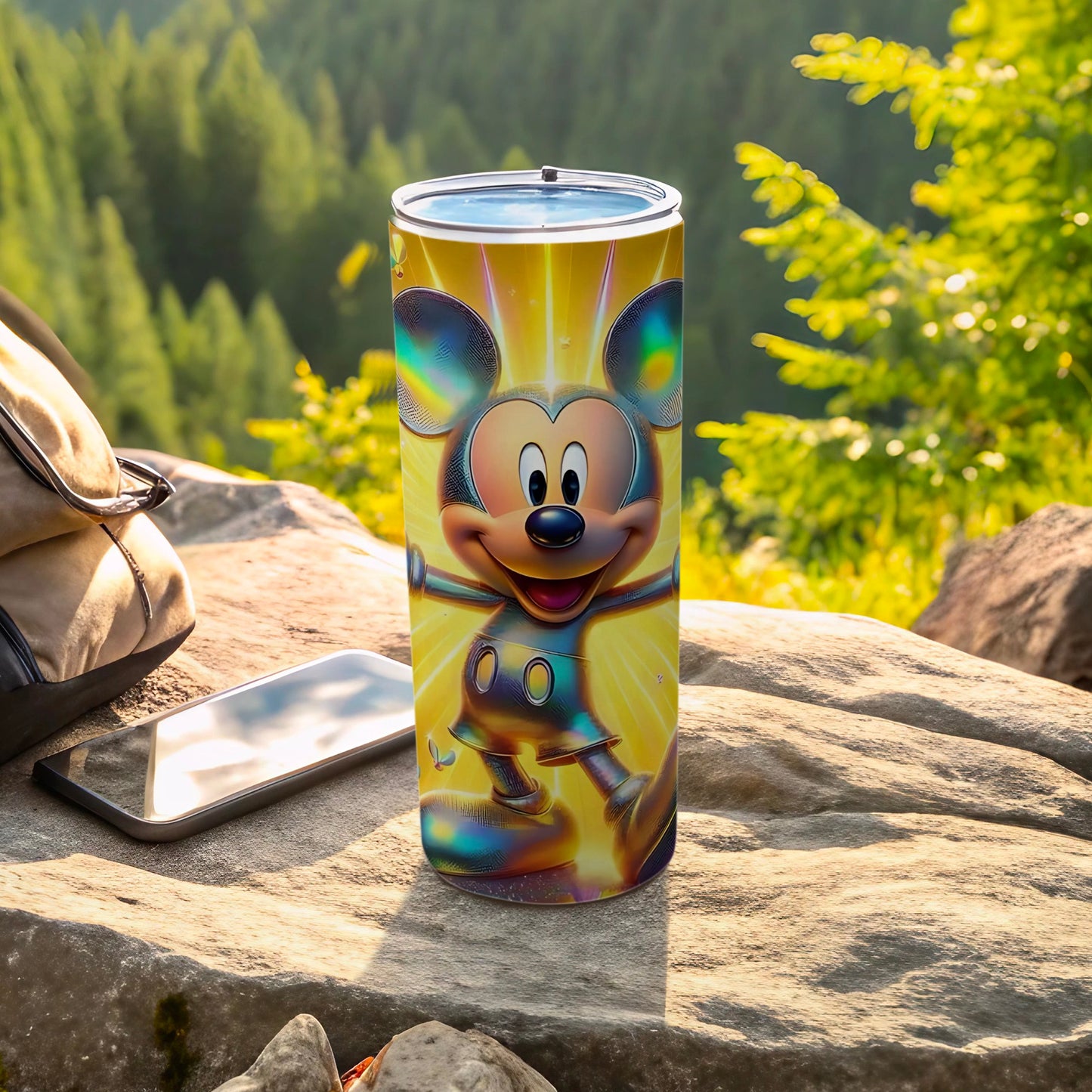 Vibrant Colorful Mickey Mouse Design Tumbler Cup