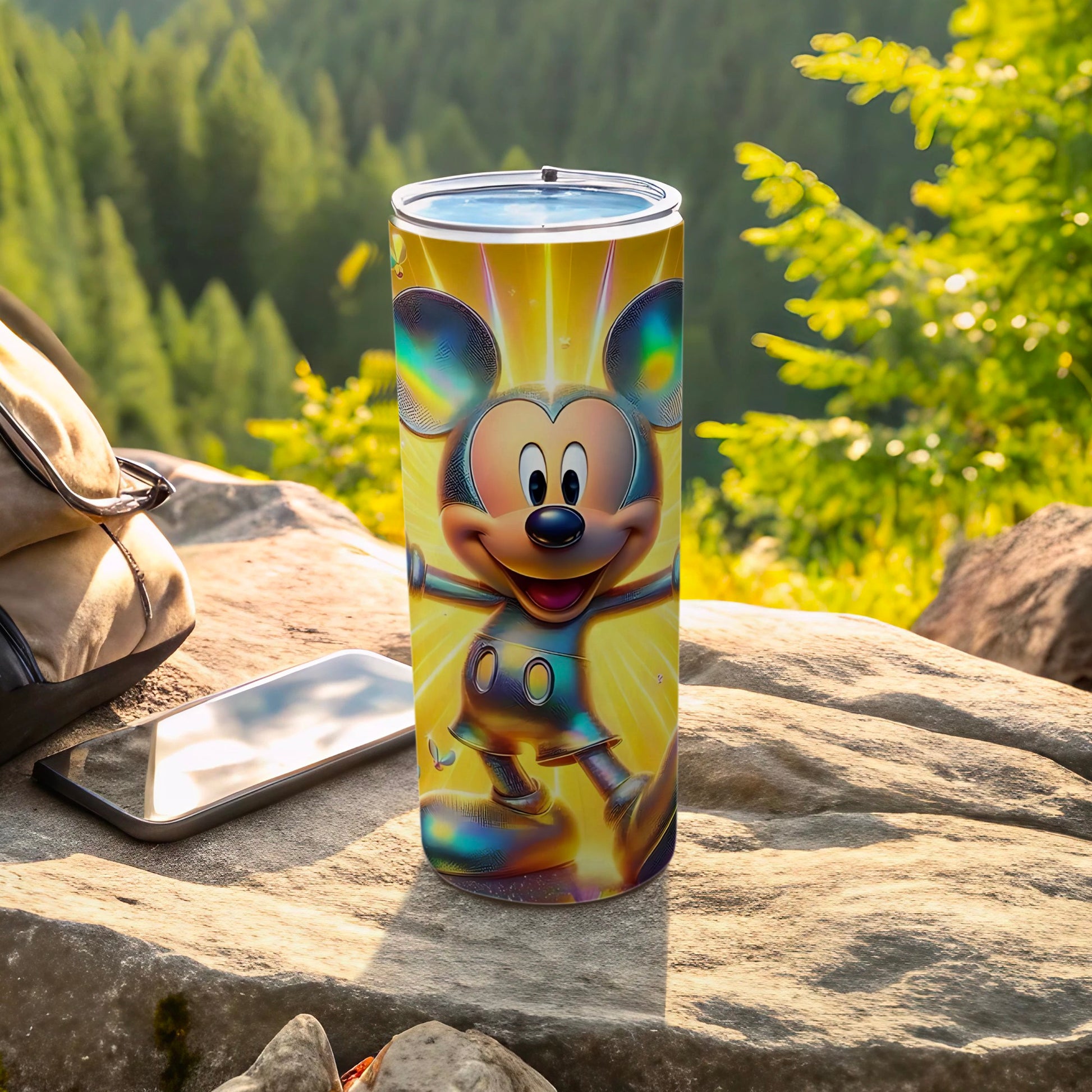 Vibrant Colorful Mickey Mouse Design Tumbler Cup