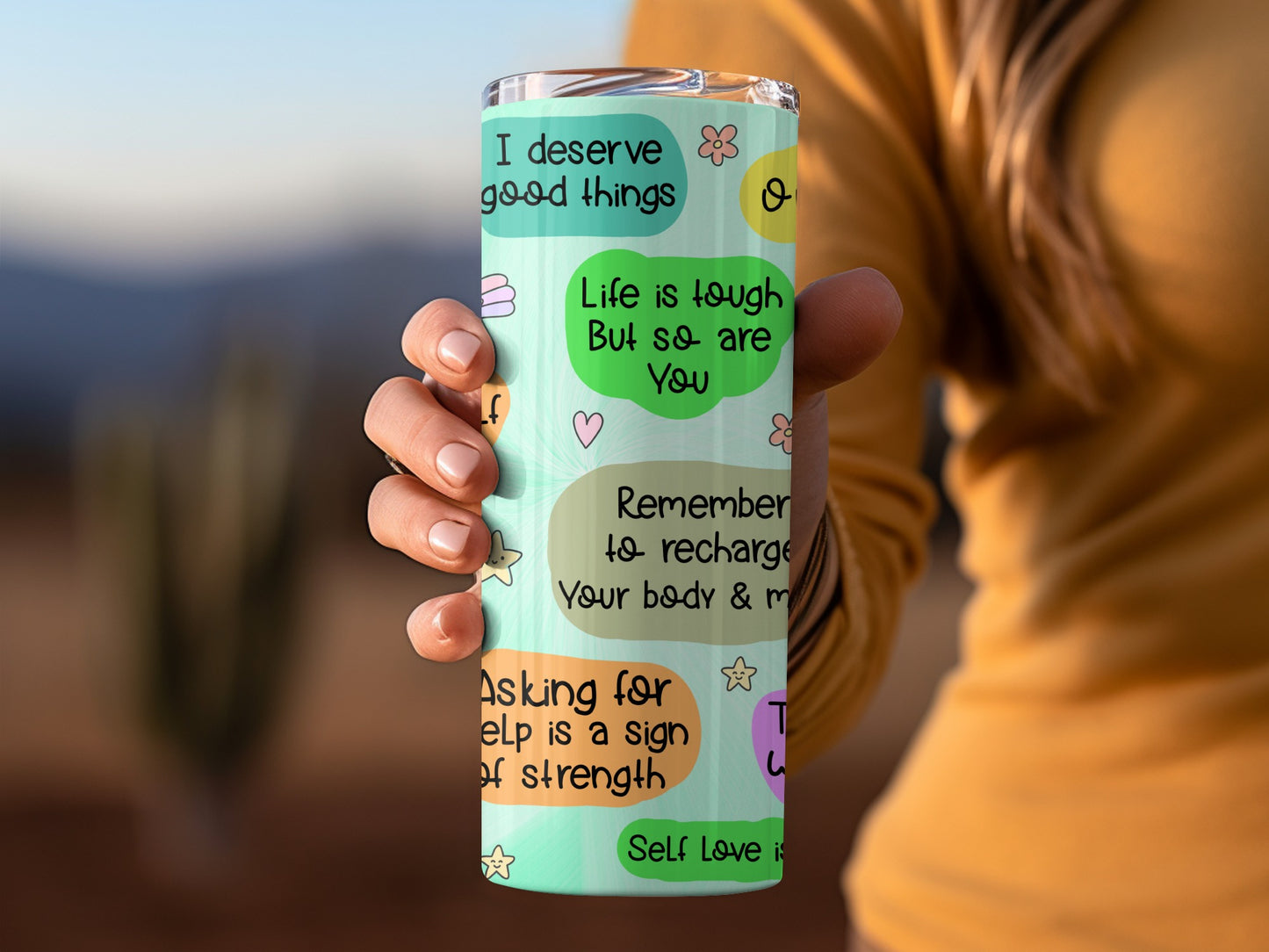 Motivational Quotes Insulated Tumbler for Daily Inspiration