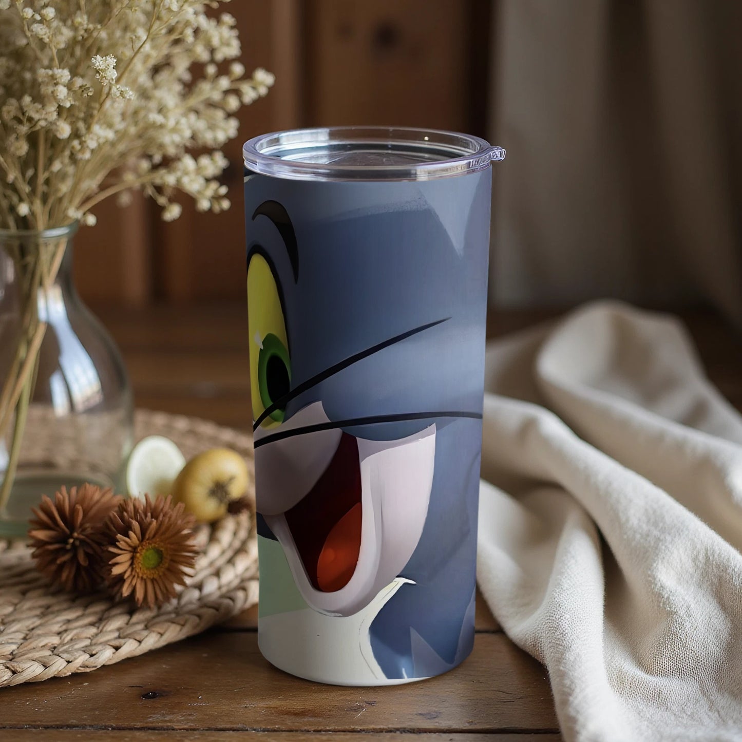 Tom and Jerry Cartoon Character Insulated Drinkware Cup