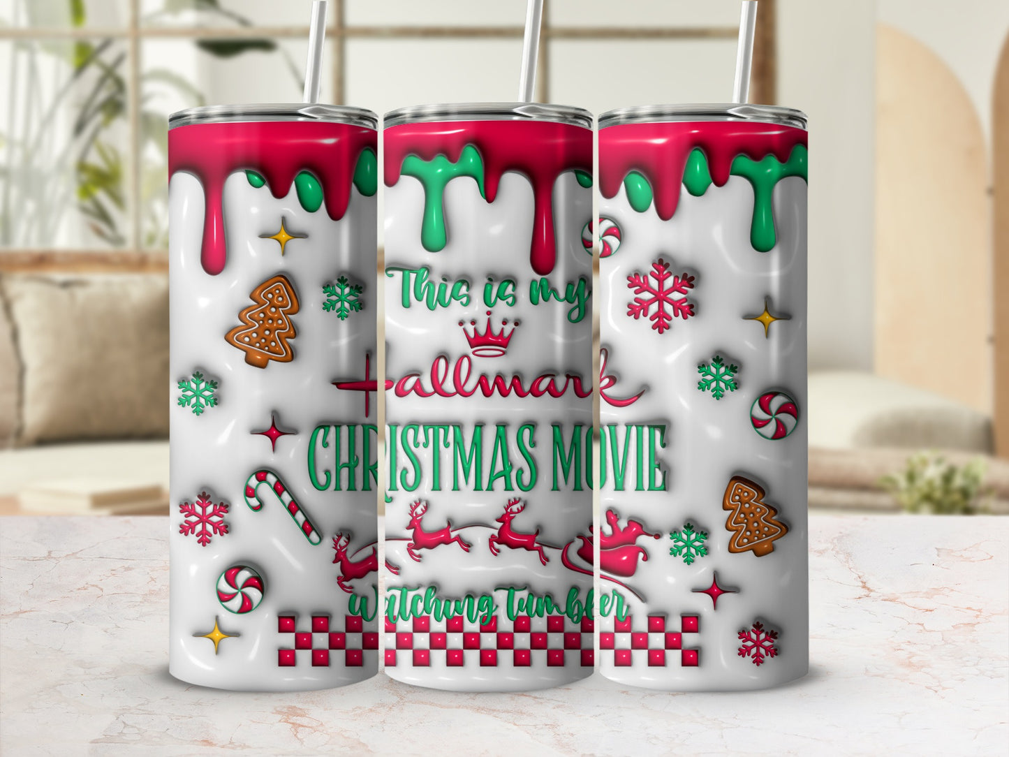 This is my Hallmark Christmas Movie watching tumbler