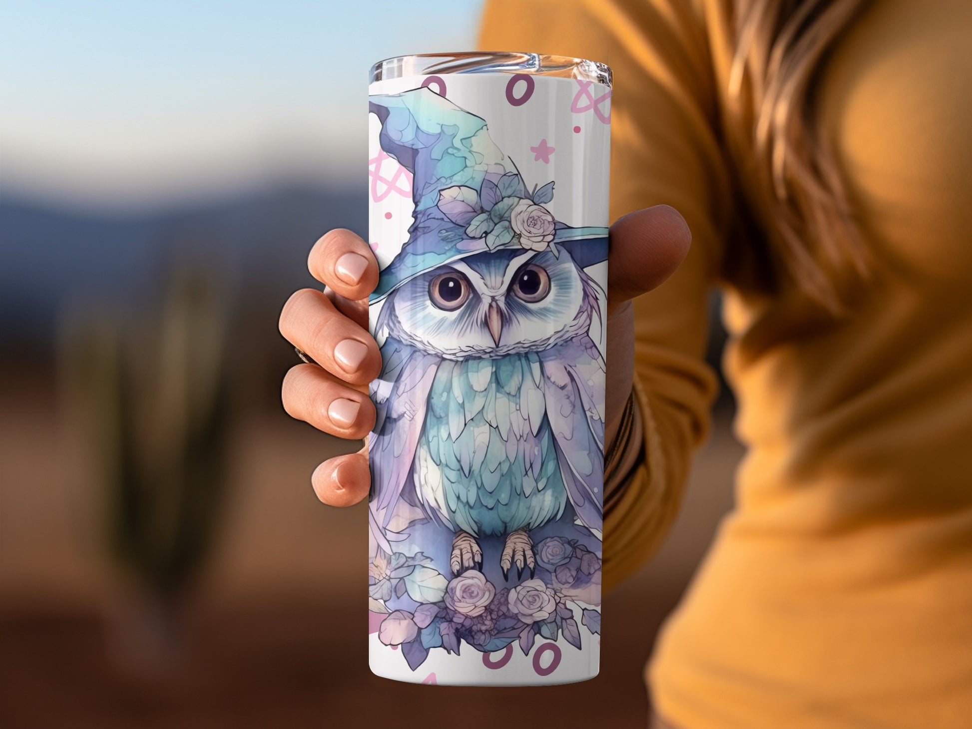 Magical Owl Tumbler Custom Insulated Drinkware