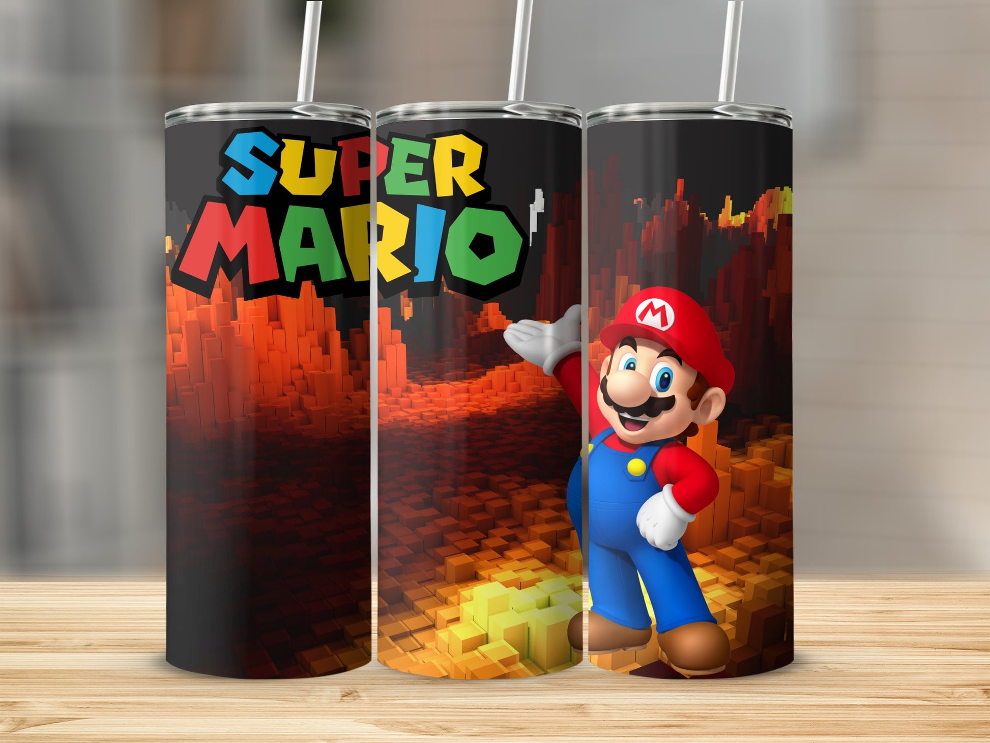 Super Mario Themed Stainless Steel Tumbler