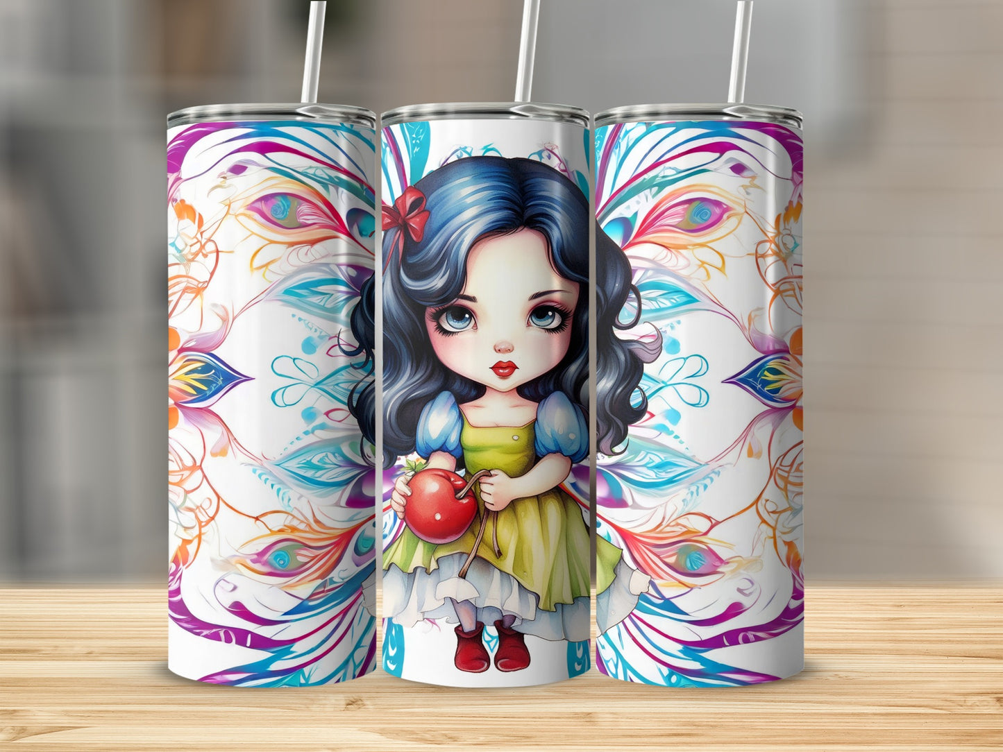 Cute Fairy Tale Princess Design Insulated Tumbler
