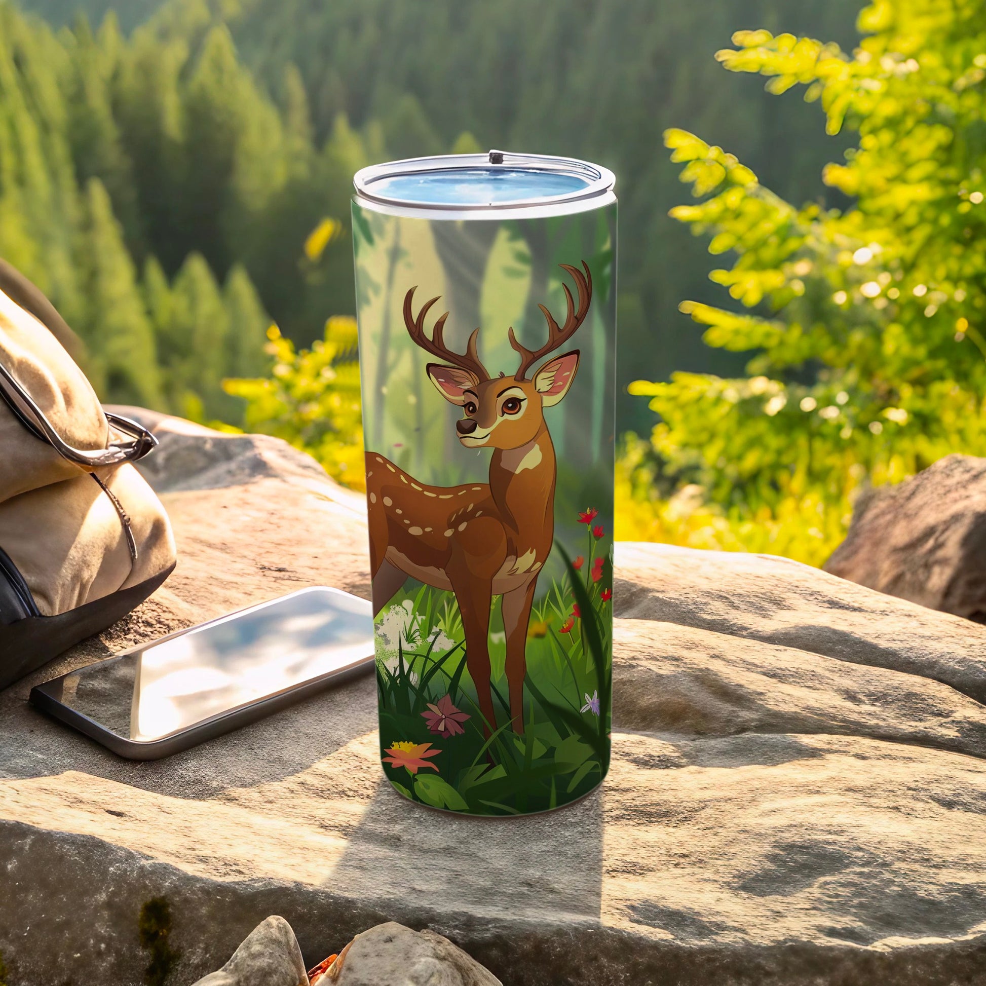 Whimsical Forest Deer Tumbler Nature Adventure product type

deer tumbler
woodland animal
nature theme
forest design
cartoon deer
whimsical art
animal print
outdoor adventure
wildlife imagery
tumbler cup
drinkware item
portable drink
travel mug
gift idea
cute animal
floral graphics
green nature
fawn illustration
reusable container
outdoors scene