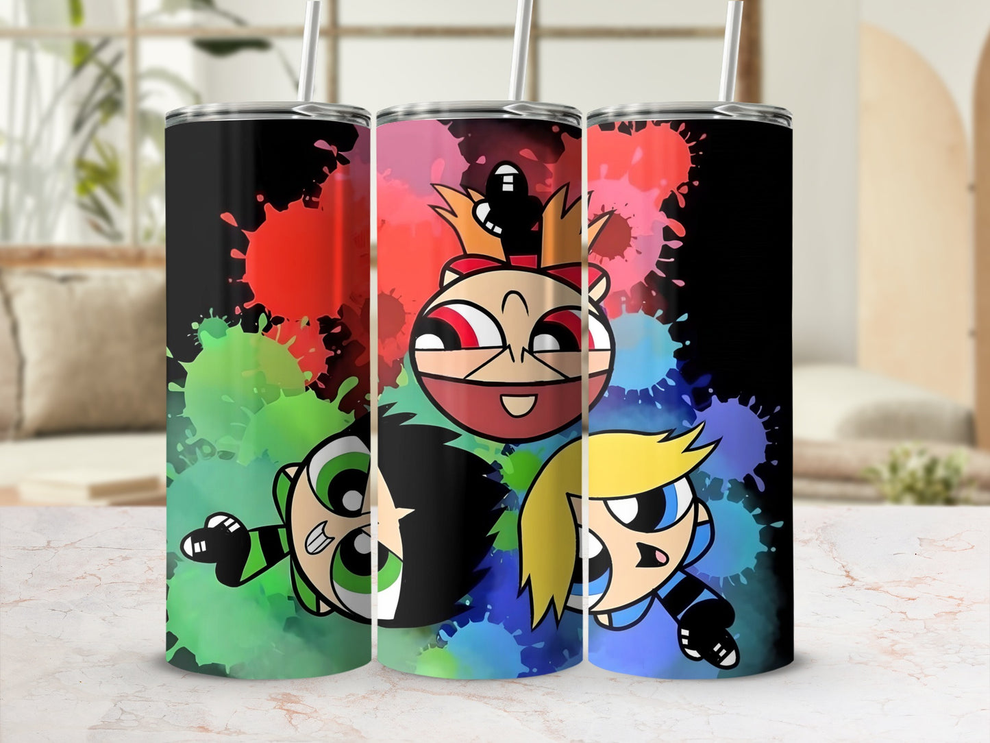 Colorful Cartoon Character Design Insulated Tumbler