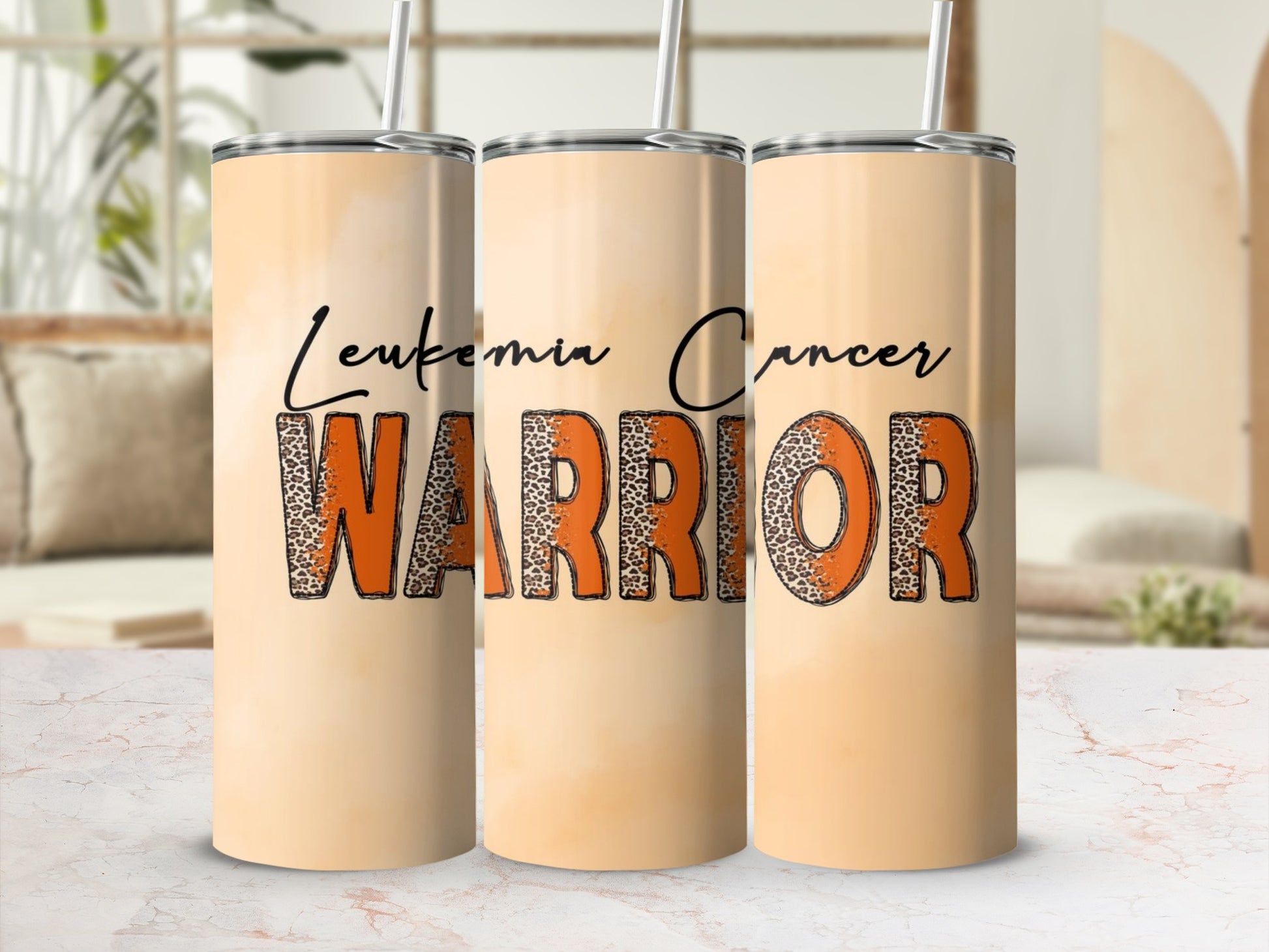 Leukemia Cancer Warrior Inspirational Tumbler