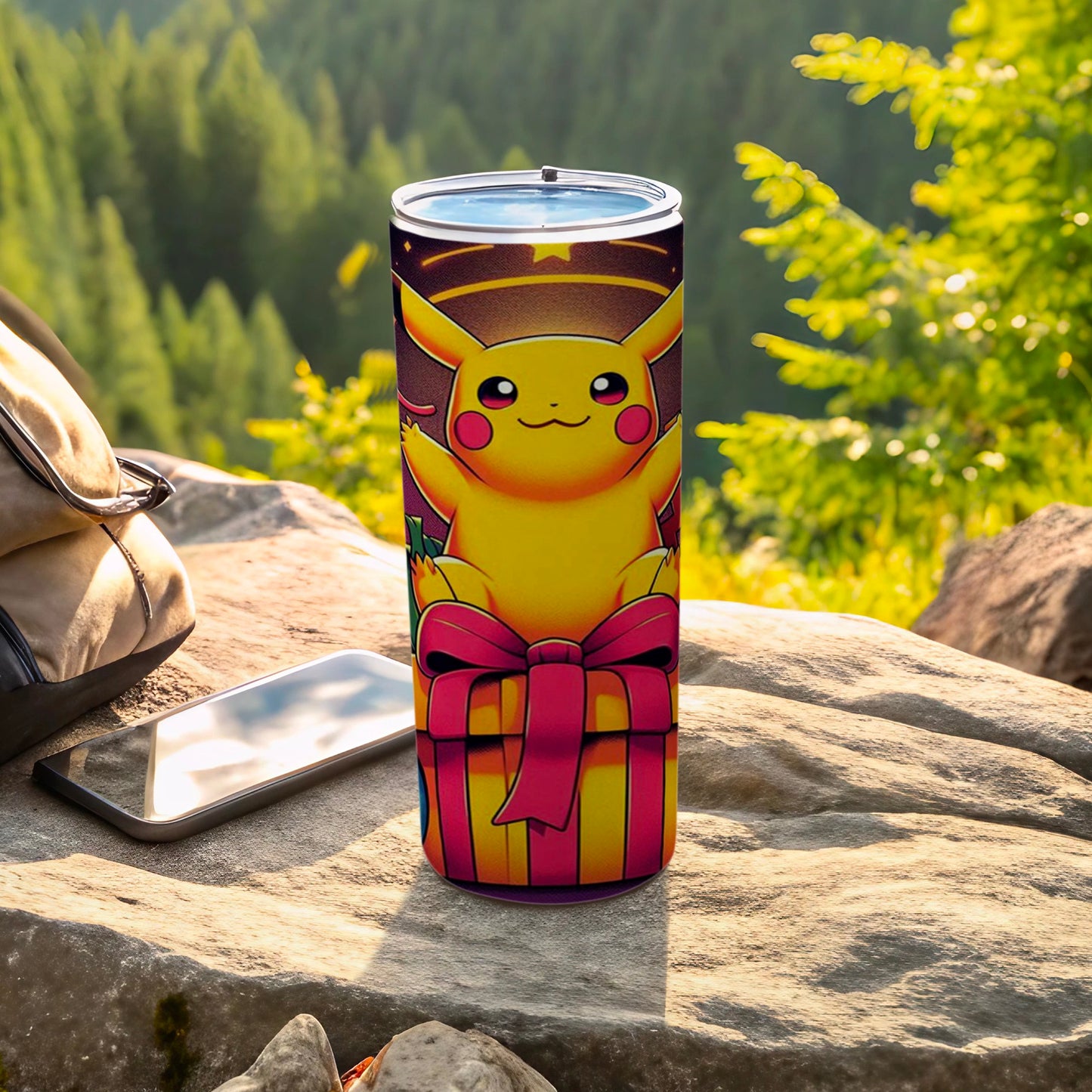 Pikachu with Gift Design Travel Tumbler Ideal for Fans