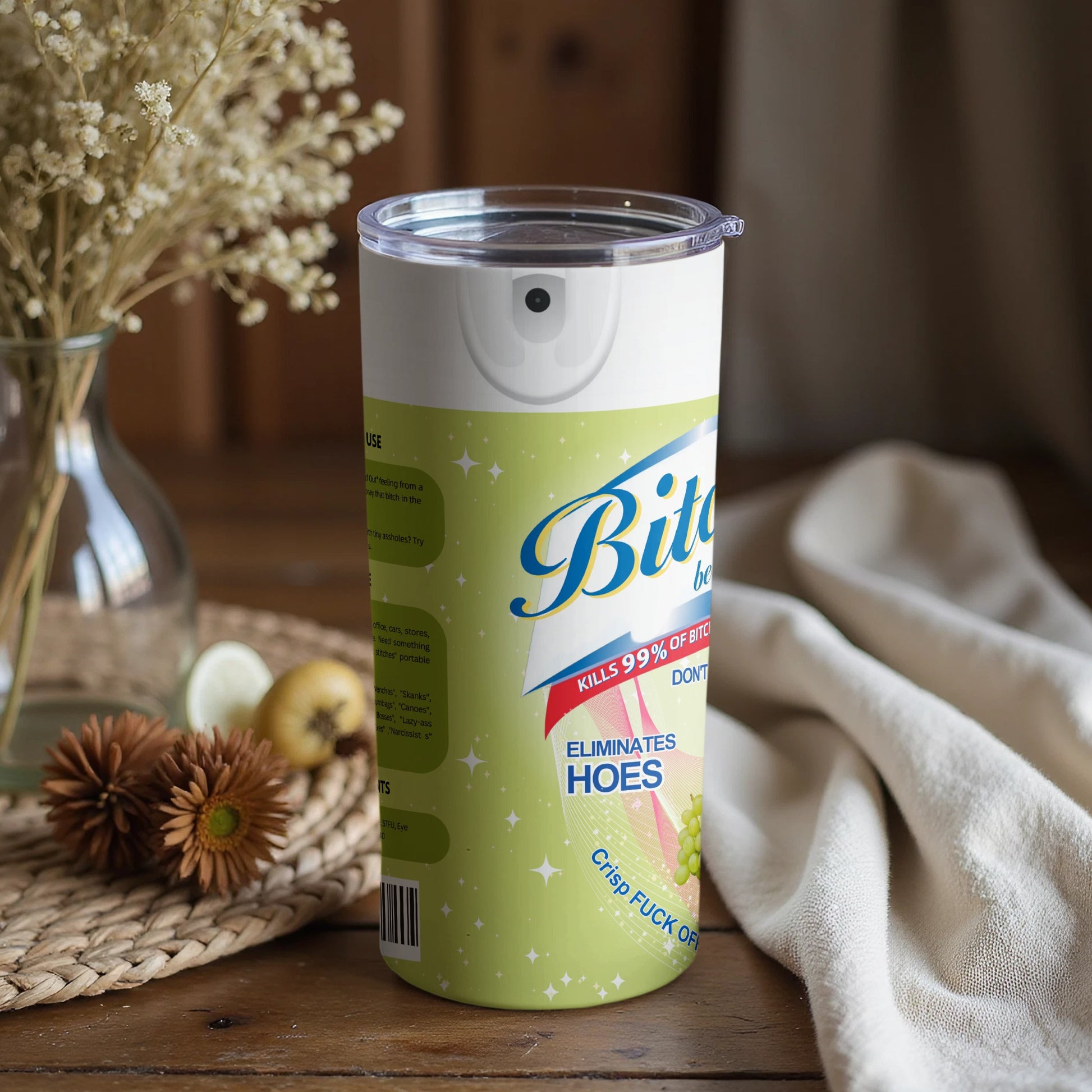 Eliminates Hoes Crisp Fuck Off Biton Bottle Tumbler