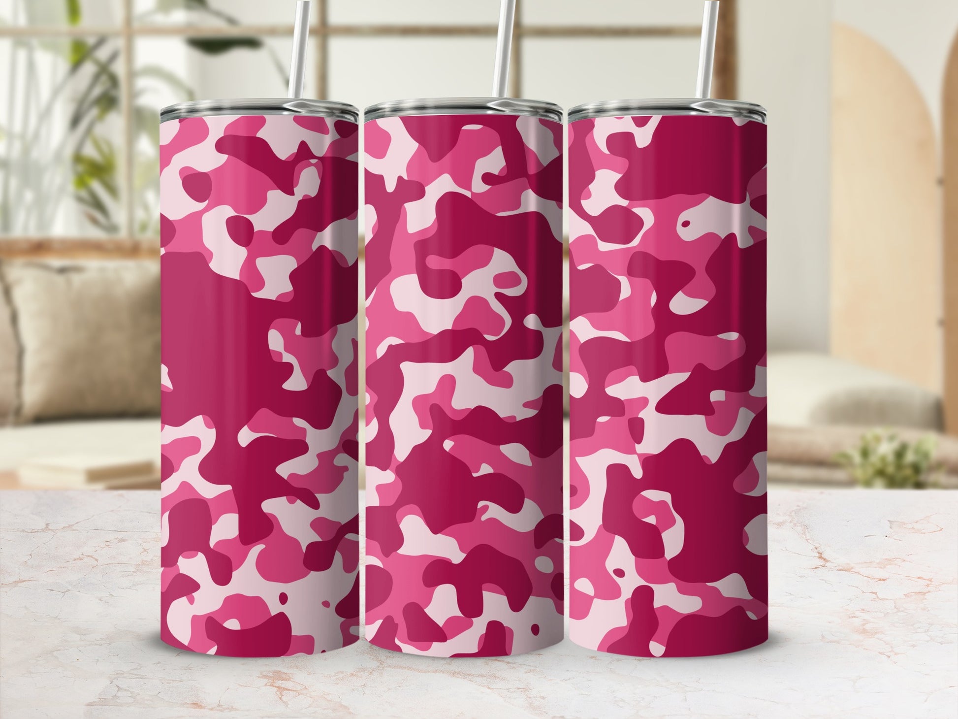Pink Camo Tumbler for Trendy and Stylish Hydration Needs