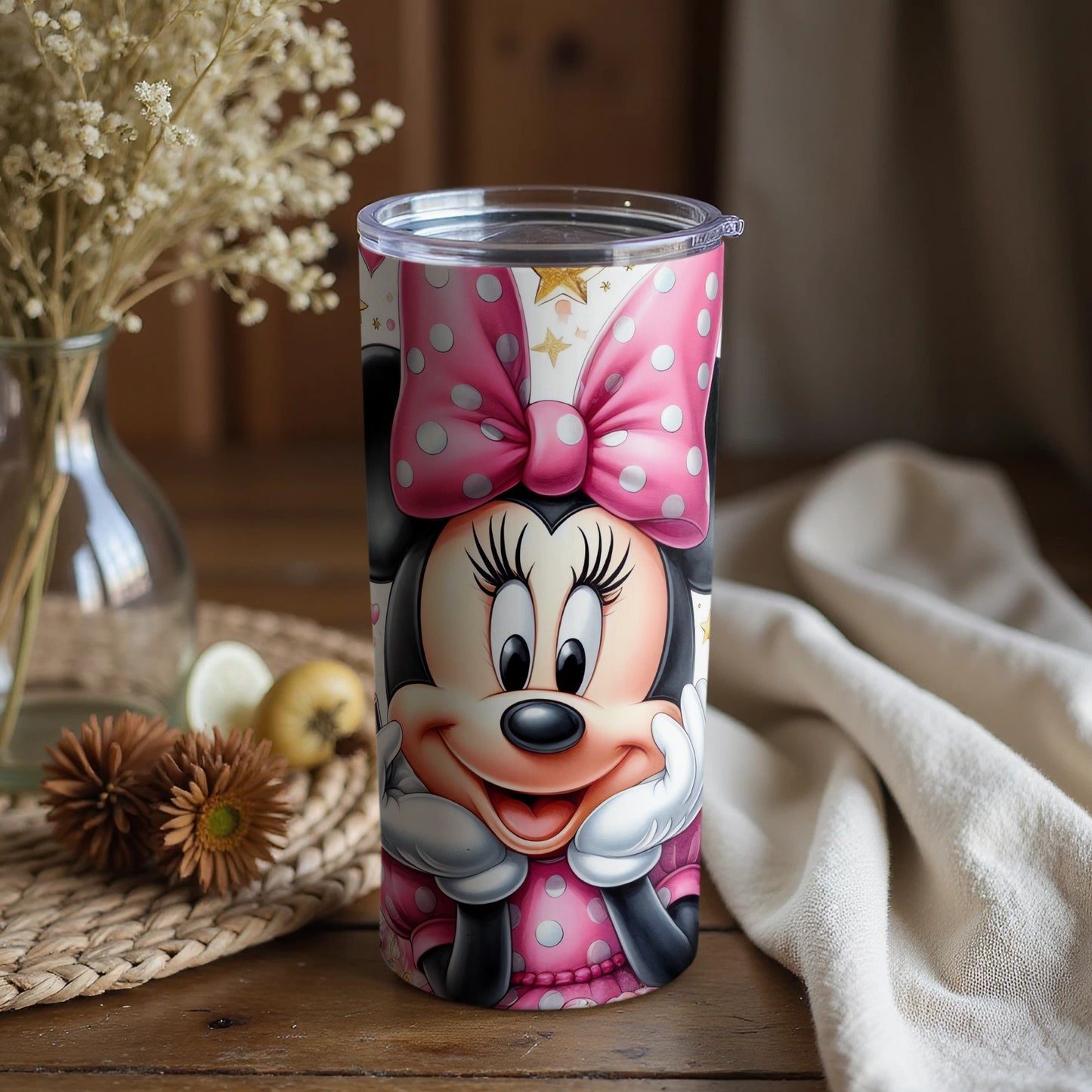 Adorable Minnie Mouse Design Pink Tumblers Collection