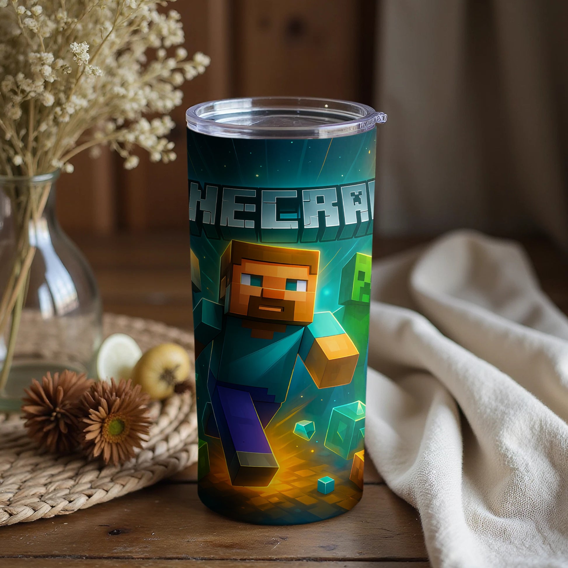 Minecraft Steven-themed tumbler product