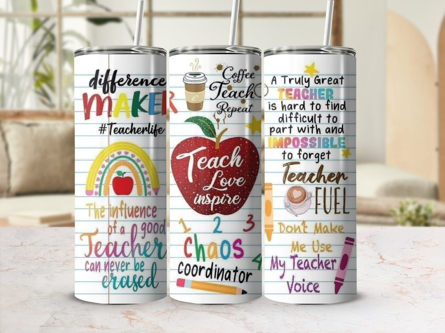 Teacher Appreciation Difference Maker Design Tumblers