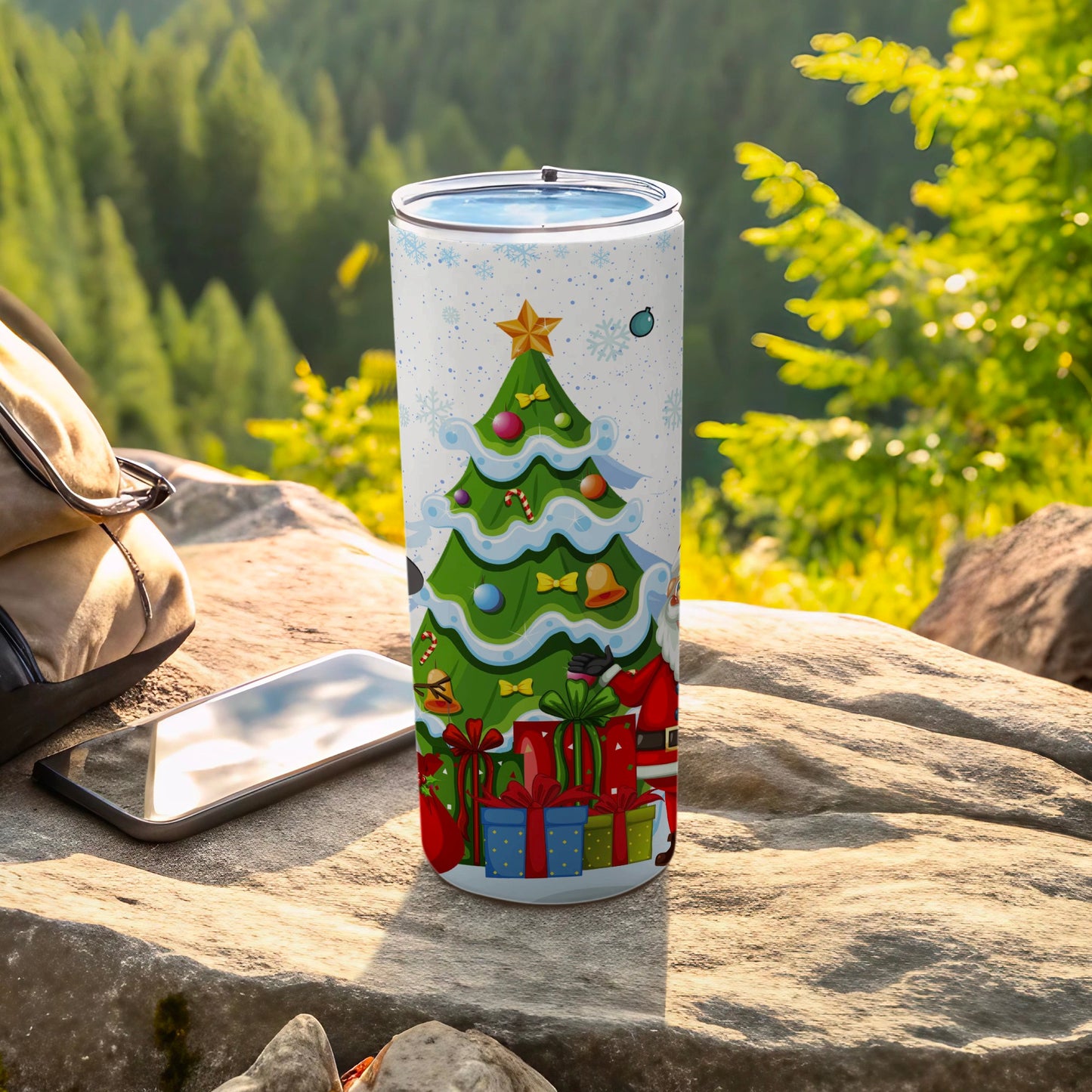 Festive Christmas Tree and Gifts Design Tumbler product