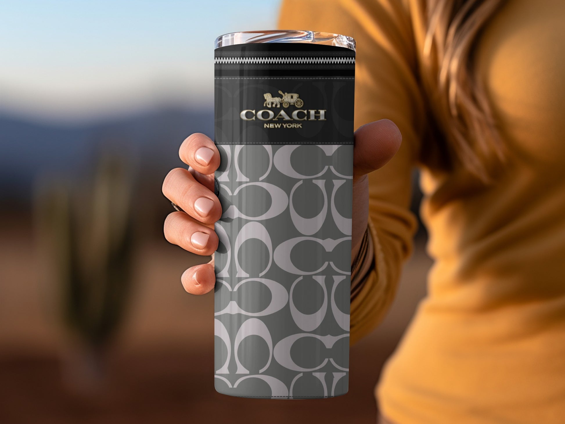 Stylish Coach New York Designer Travel Mug