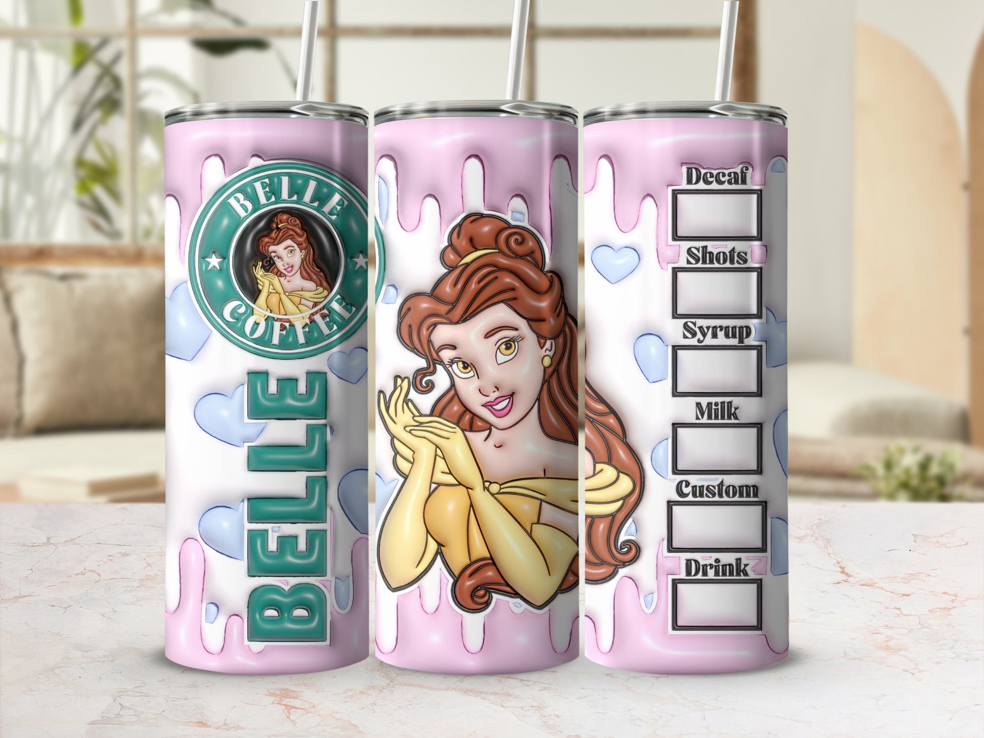 Belle Coffee Customizable Tumbler for Your Drink Needs