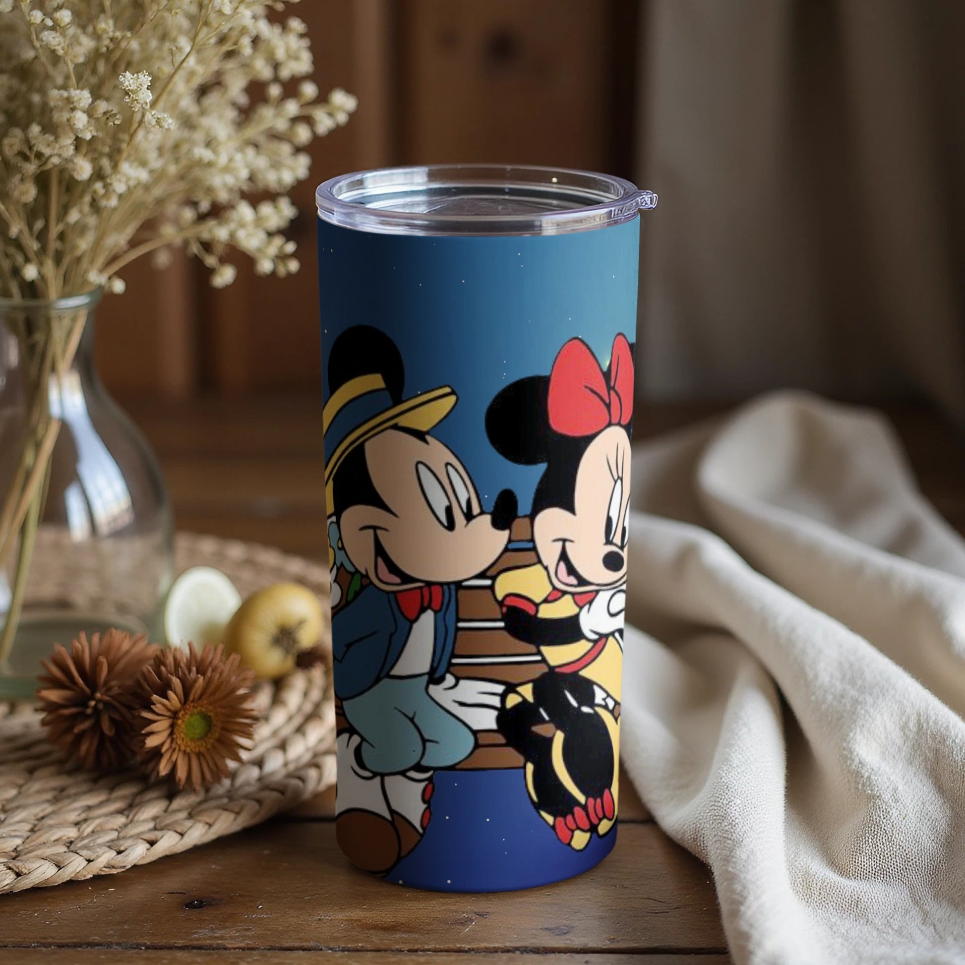 Mickey and Minnie Mouse Tumbler Colorful Design