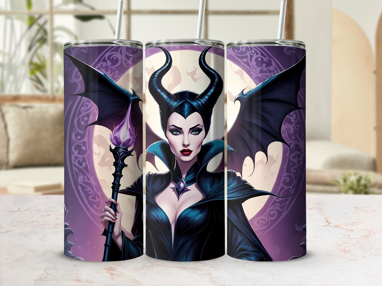 Enchanting Dark Sorceress Insulated Tumbler Cup 20oz