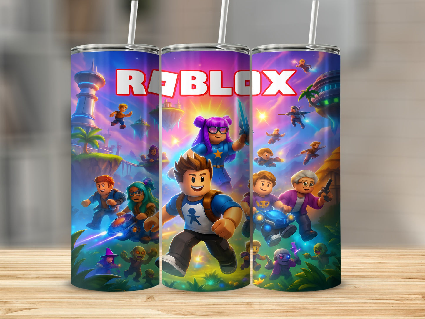 Roblox Adventure Theme Colorful Tumbler