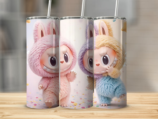 Cute Bunny Character Design Tumbler Cup