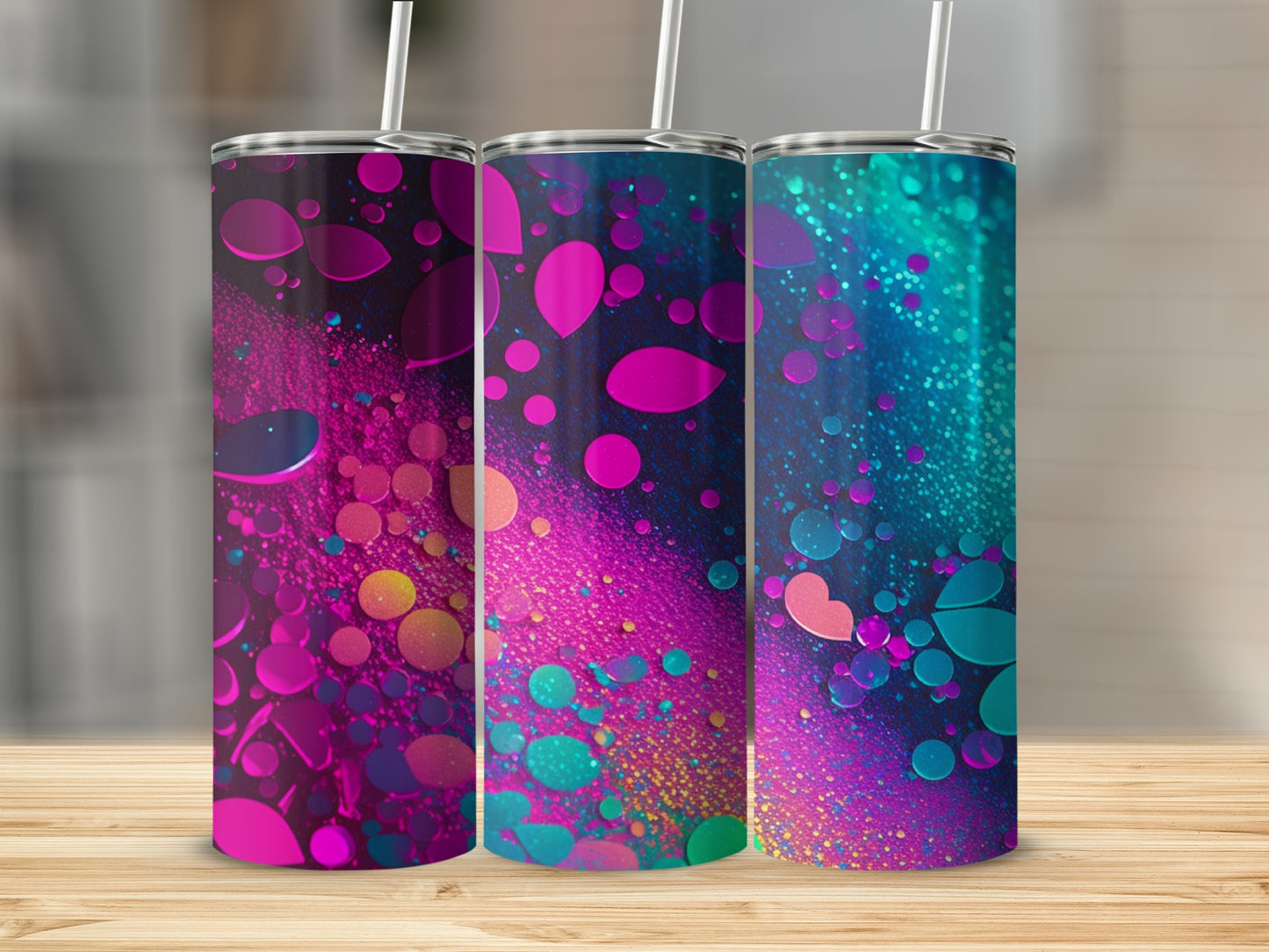 Colorful Abstract Design Insulated Tumbler product