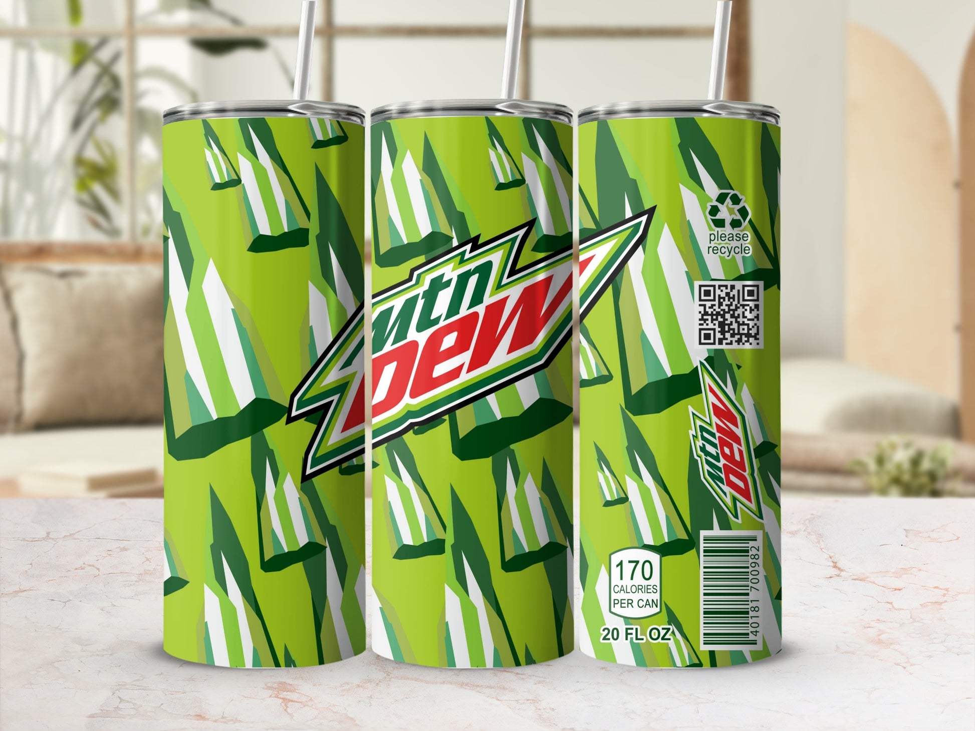 Mtn Dew Please Recycle 170 Calories Per Can Tumbler product type