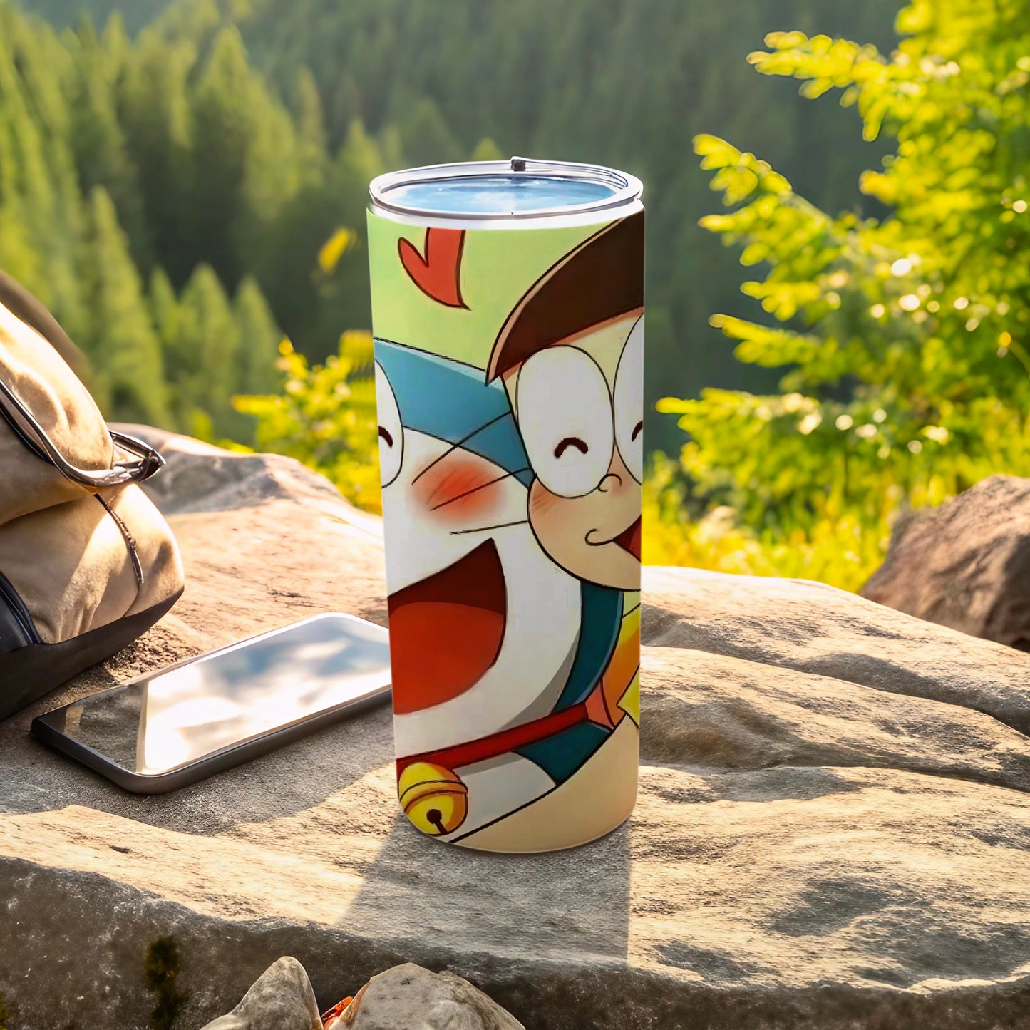 Colorful Cartoon Characters Outdoor Travel Tumbler