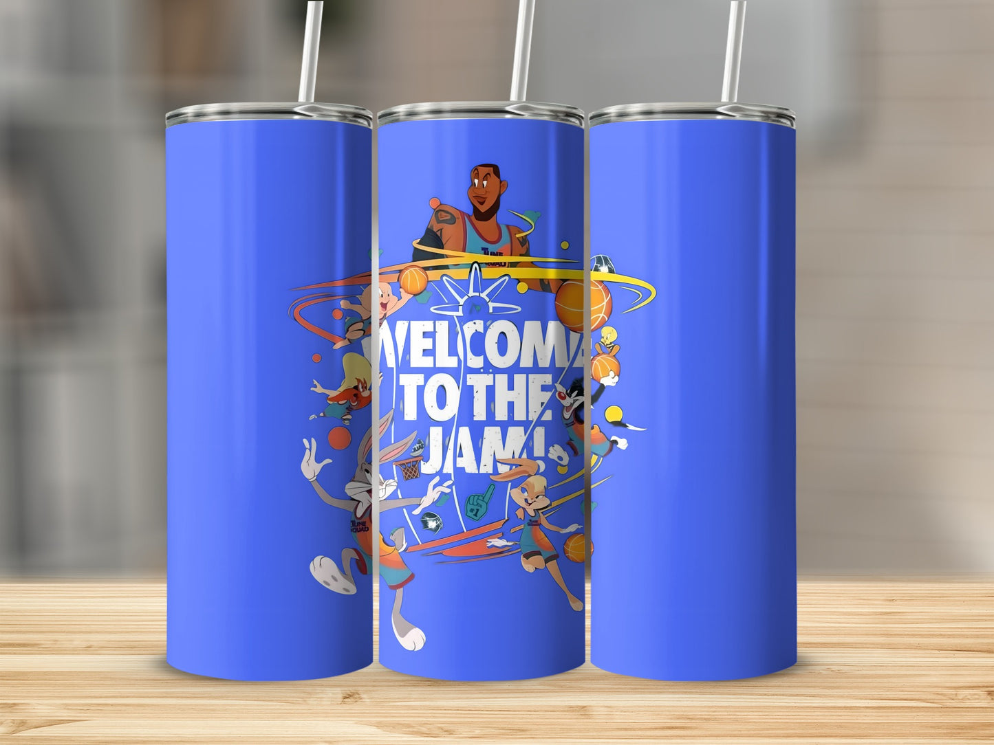 Welcome to the Jam Colorful Character Graphic Tumbler