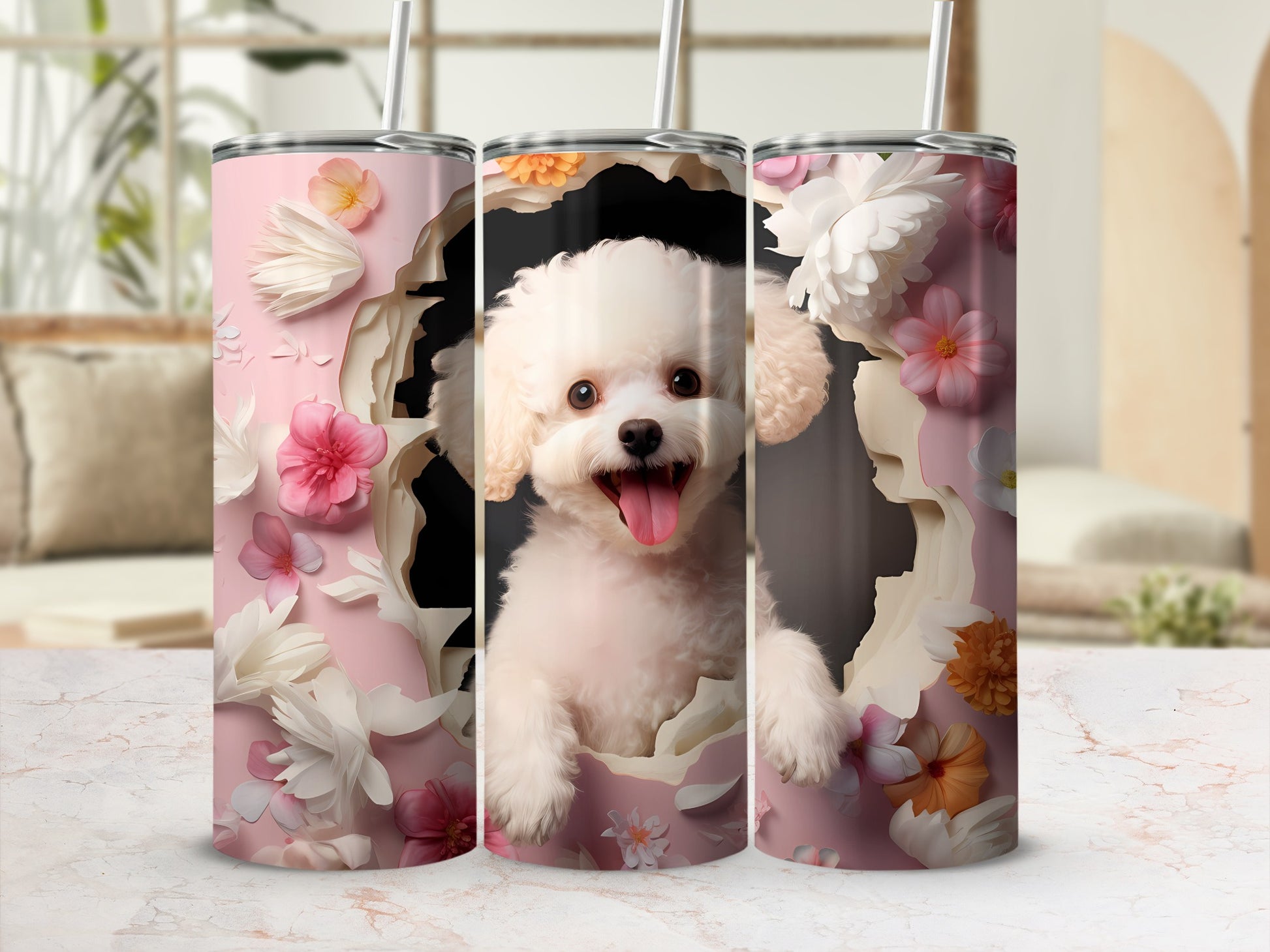 Joyful White Poodle Pink Blossom Paper Cutout Pattern product type
Dog
Poodle
Puppy
Cute
Fluffy
Pet
Animal
Pink
Flower
Floral
Blossom
Paper art
Cutout
Happy
Adorable
White dog
Sweet
Poodle puppy
Pet lover
Dog mom