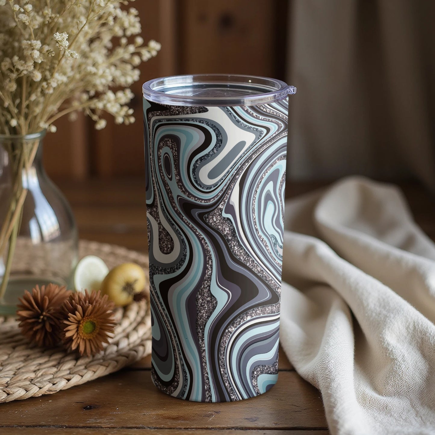 Swirled Pattern Double Walled Tumbler Product