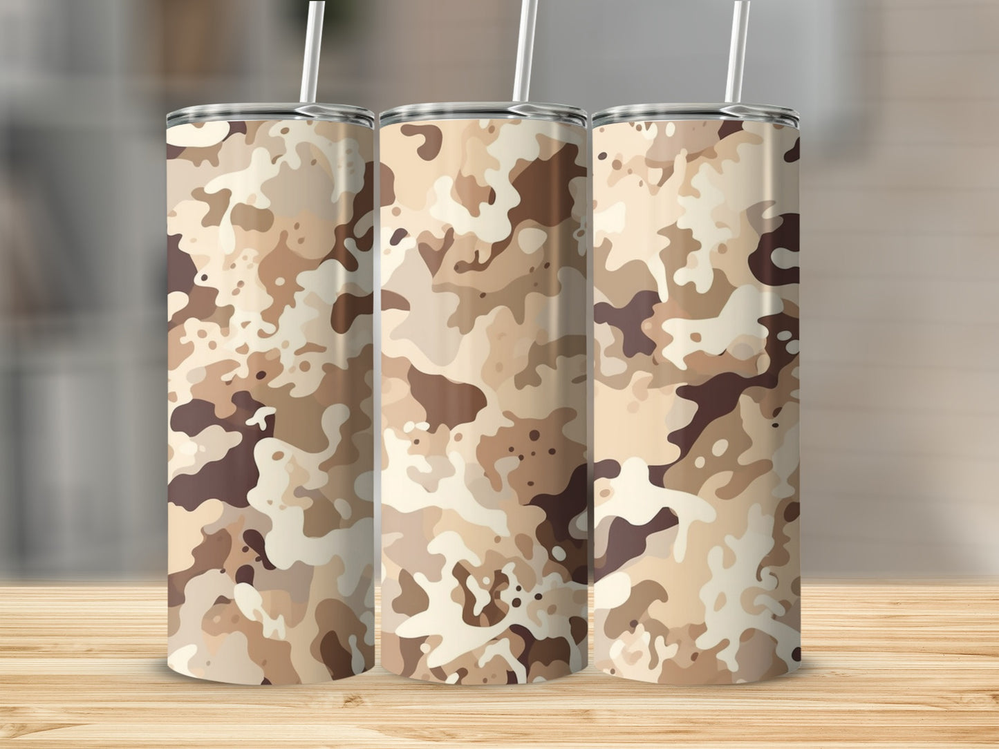 Desert Camouflage Patterned Insulated Tumbler Product