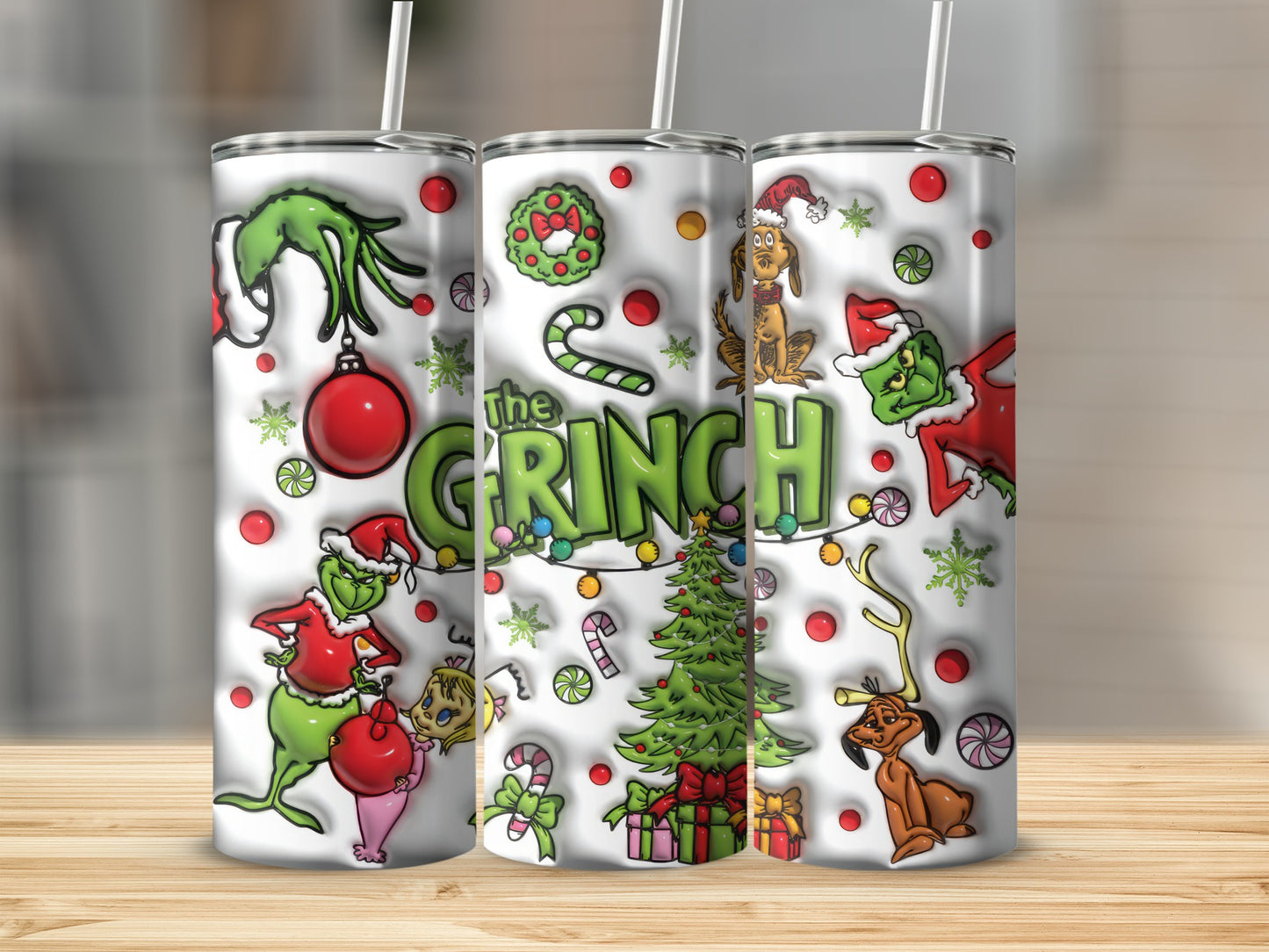 The Grinch Christmas Tree and Ornaments  product