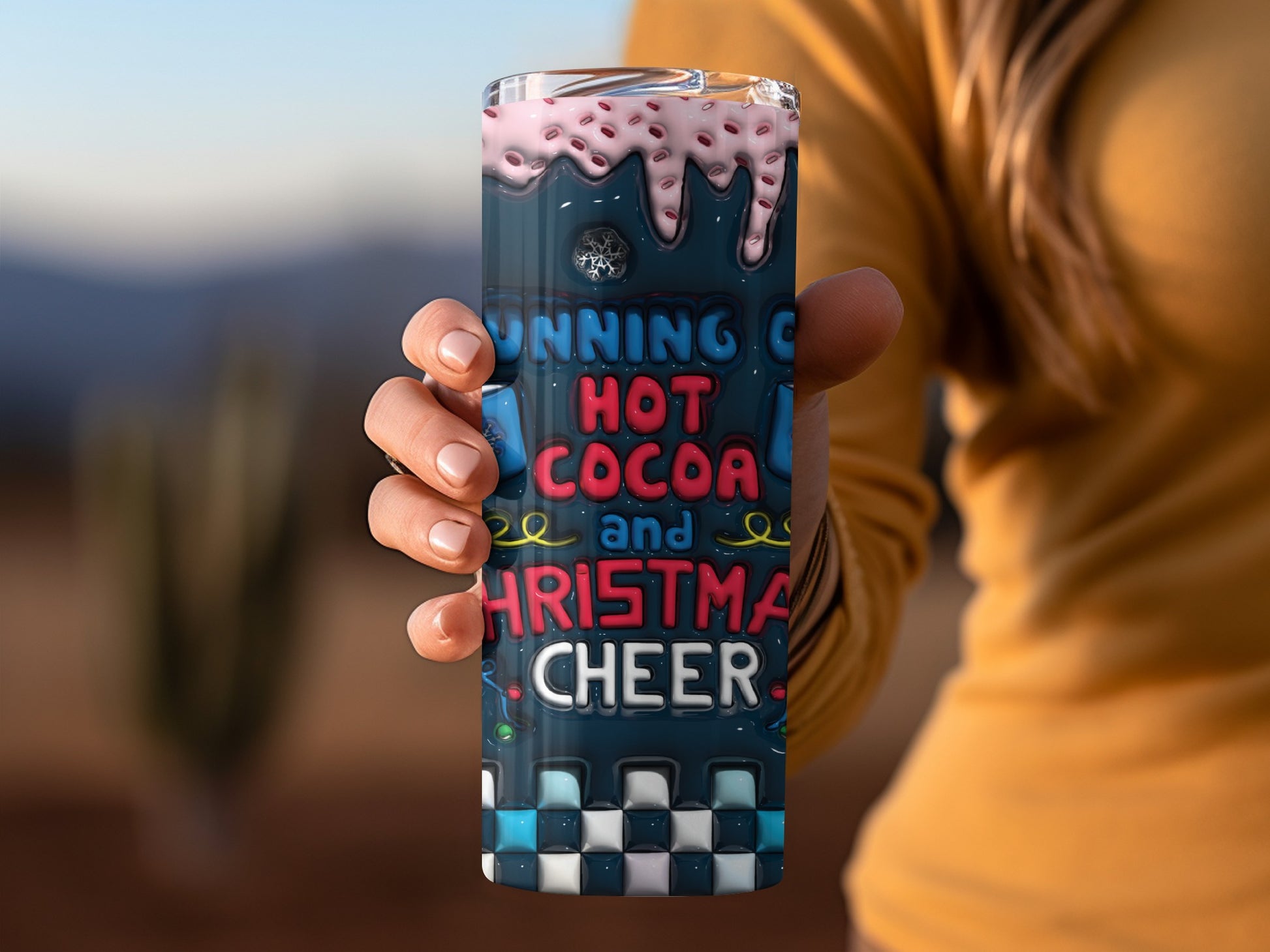 Running on Hot Cocoa and Christmas Cheer Tumbler