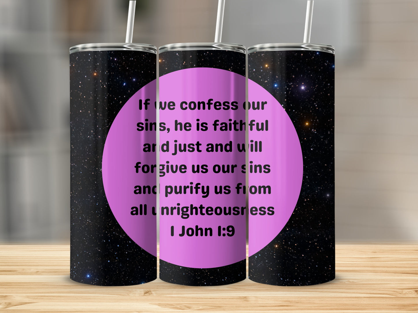 Faithful Forgiveness Tumbler with Inspirational Quote