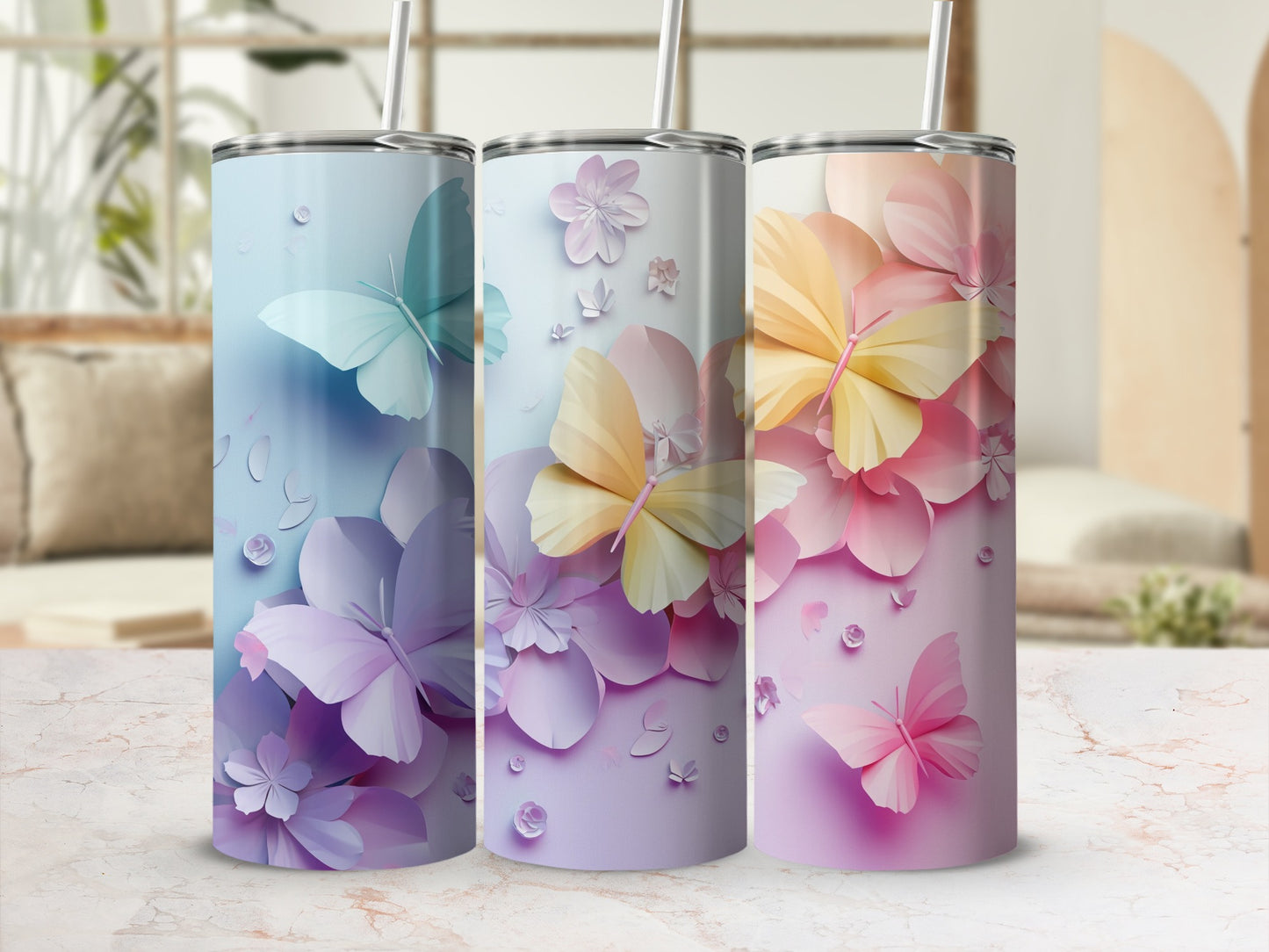 Pastel Butterfly Flower Papercut Design Tumbler product type
Tumbler
Skinny Tumbler
Butterfly Design
Flower Pattern
Papercut Style
Pastel Colors
Floral Print
Drinkware
Nature Inspired
Cute Tumbler
Aesthetic Design
Gradient Colors
Whimsical Tumbler
Unique Gift
Spring Theme
Summer Accessory
Hydration Bottle
Trendy Design
Butterflies Flowers
3D Effect