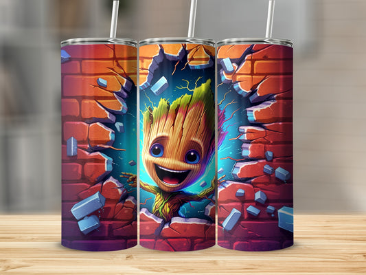 Vibrant Character Burst Tumbler for Exciting Drinks