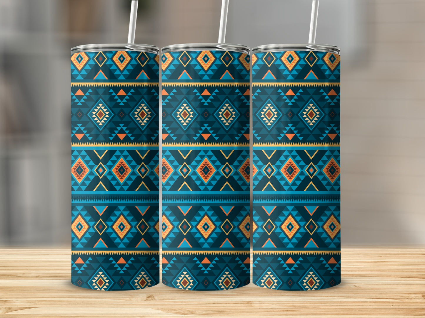 Colorful Tribal Pattern Tumbler For Everyday Use