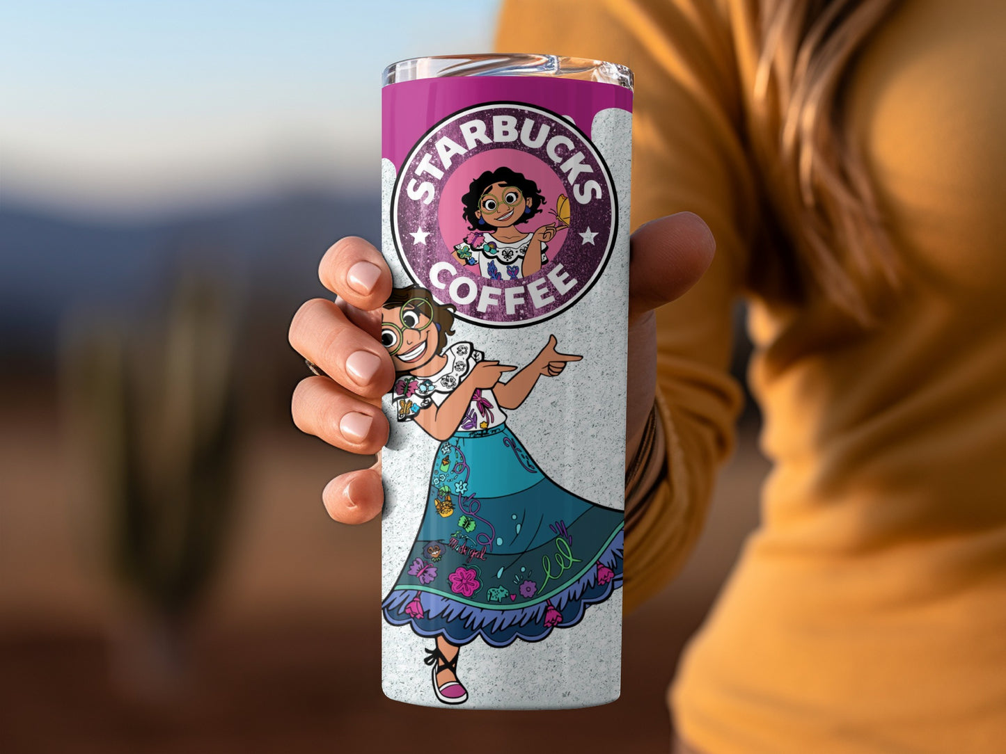 Starbucks Coffee Cartoon Character Travel Mug