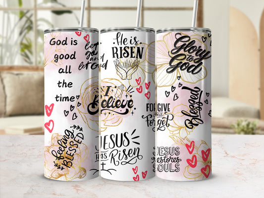 Inspirational Christian Quotes Tumbler Collection