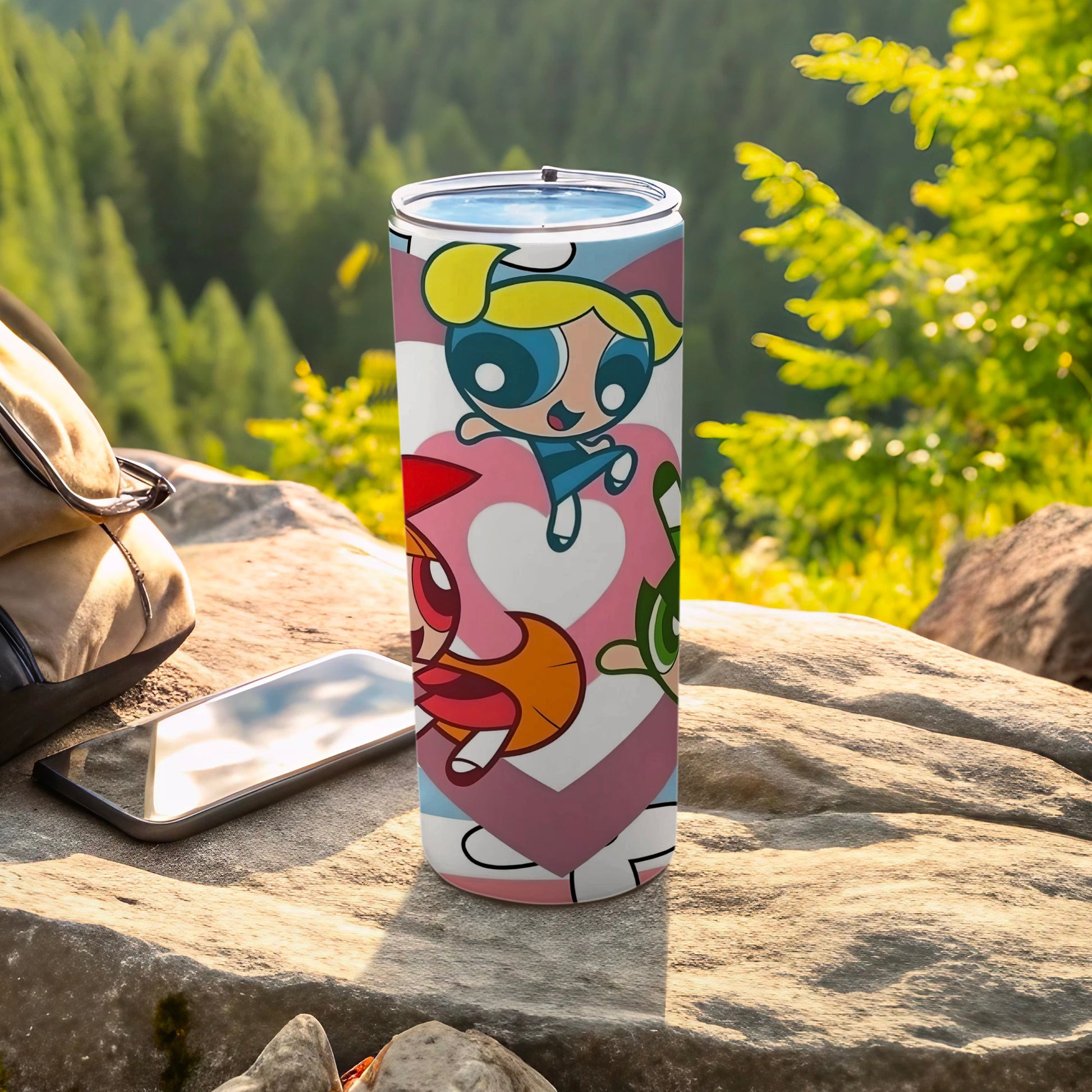 Cute Powerpuff Girls Design Tumbler for Everyday Use