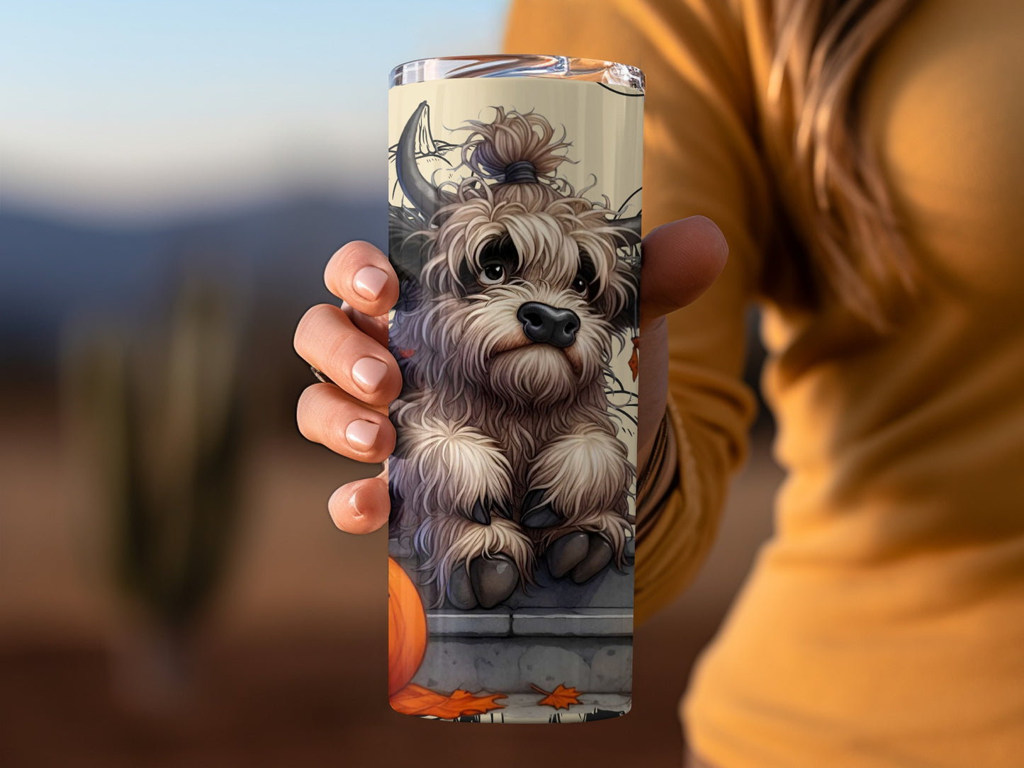 Adorable Shaggy Dog Design Tumbler for Pet Lovers