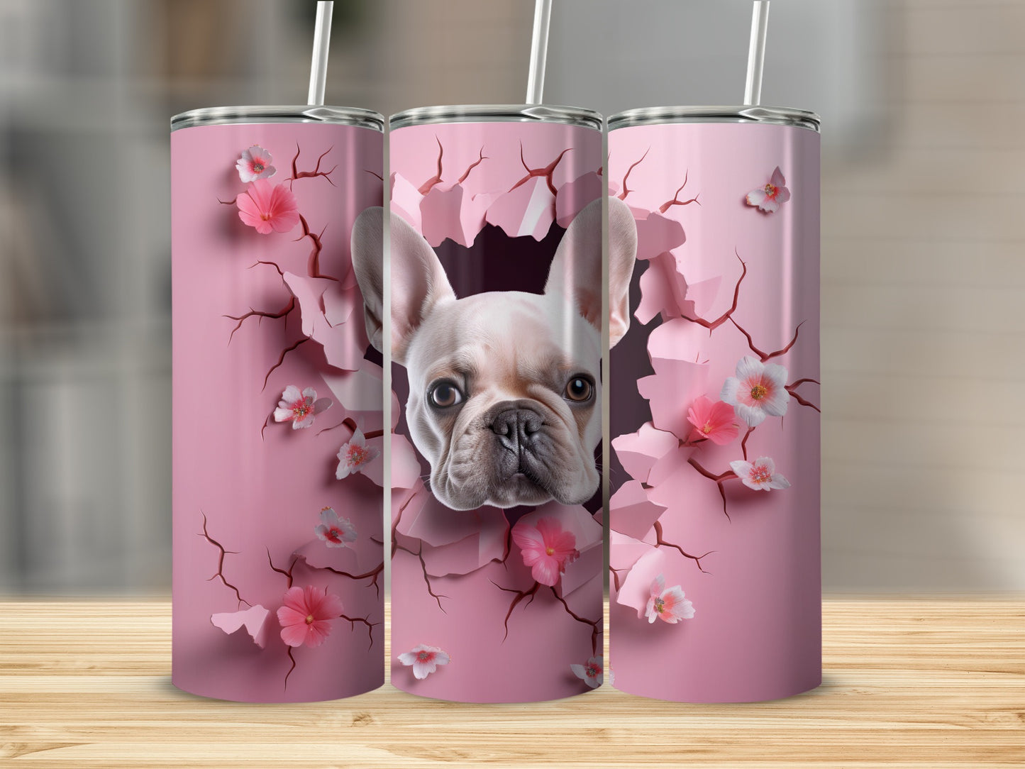 Adorable French Bulldog Pink Floral Crack Tumbler product type
French Bulldog, Frenchie Dog, Pink Tumbler, Floral Tumbler, Dog Lover Gift, Pet Design, Cute Puppy, Animal Tumbler, Cracked Wall Art, Flower Decor, Tumbler Cup, Drinkware Gift, Dog Mom Gift, Dog Dad Gift, Cherry Blossom, Custom Tumbler, Unique Tumbler, Pink Aesthetic, Puppy Face, Bulldog Art