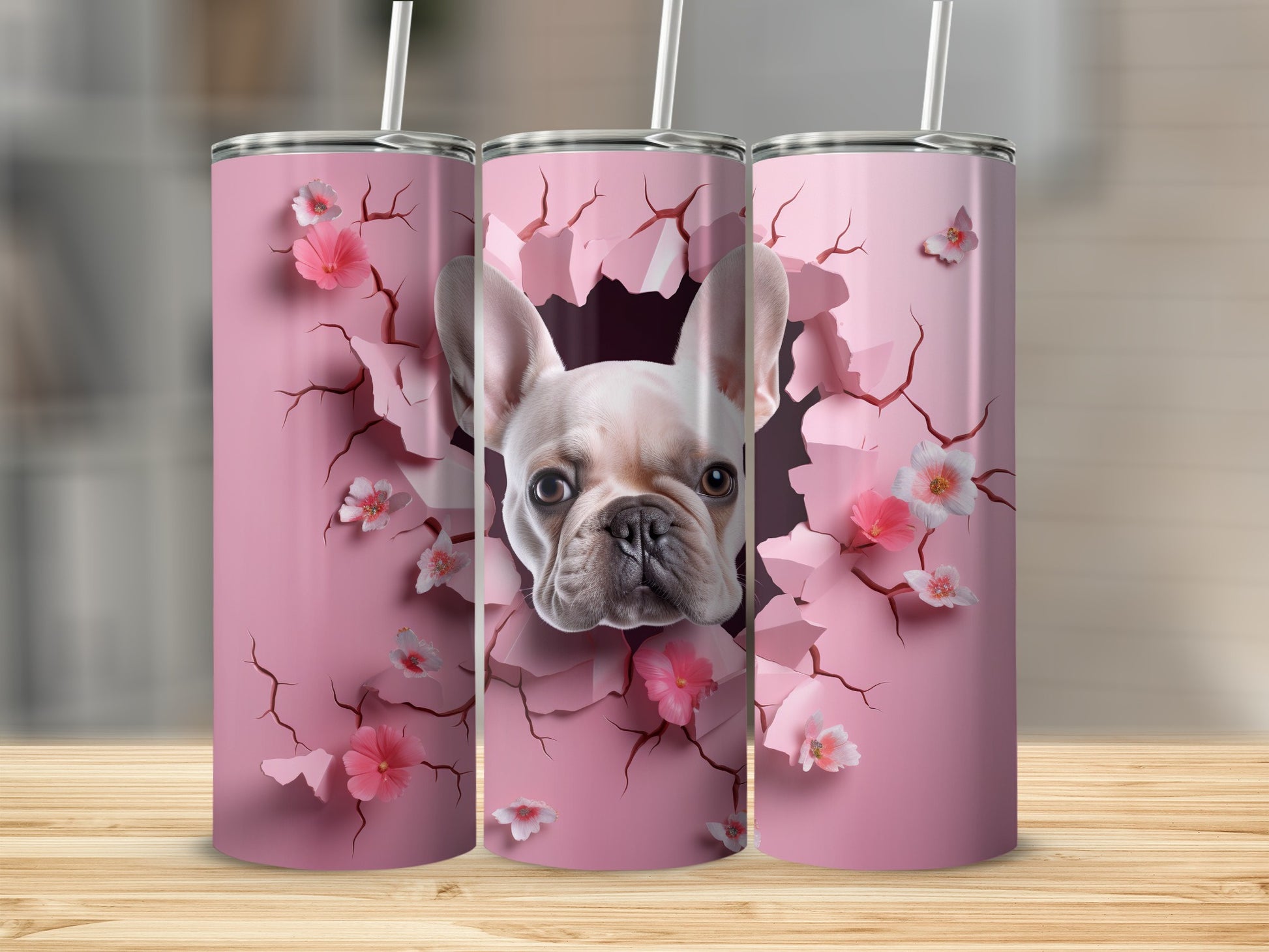 Adorable French Bulldog Pink Floral Crack Tumbler product type
French Bulldog, Frenchie Dog, Pink Tumbler, Floral Tumbler, Dog Lover Gift, Pet Design, Cute Puppy, Animal Tumbler, Cracked Wall Art, Flower Decor, Tumbler Cup, Drinkware Gift, Dog Mom Gift, Dog Dad Gift, Cherry Blossom, Custom Tumbler, Unique Tumbler, Pink Aesthetic, Puppy Face, Bulldog Art