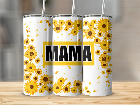 Sunflower Mama Tumbler Personalized Gift for Mom