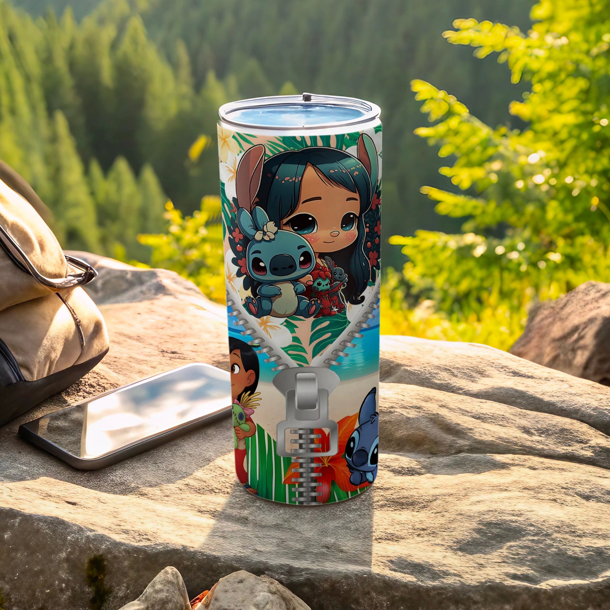 Cartoon Characters Illustrated Tumbler With Cute Designs