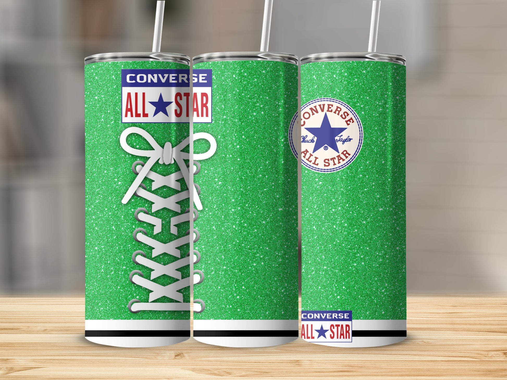 Green Glitter CONVERSE ALL STAR Shoelaces Chuck Taylor product type