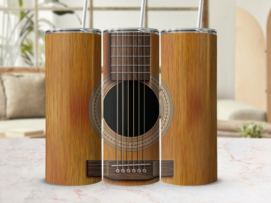 Acoustic Guitar Design Wood Grain Music Theme product type